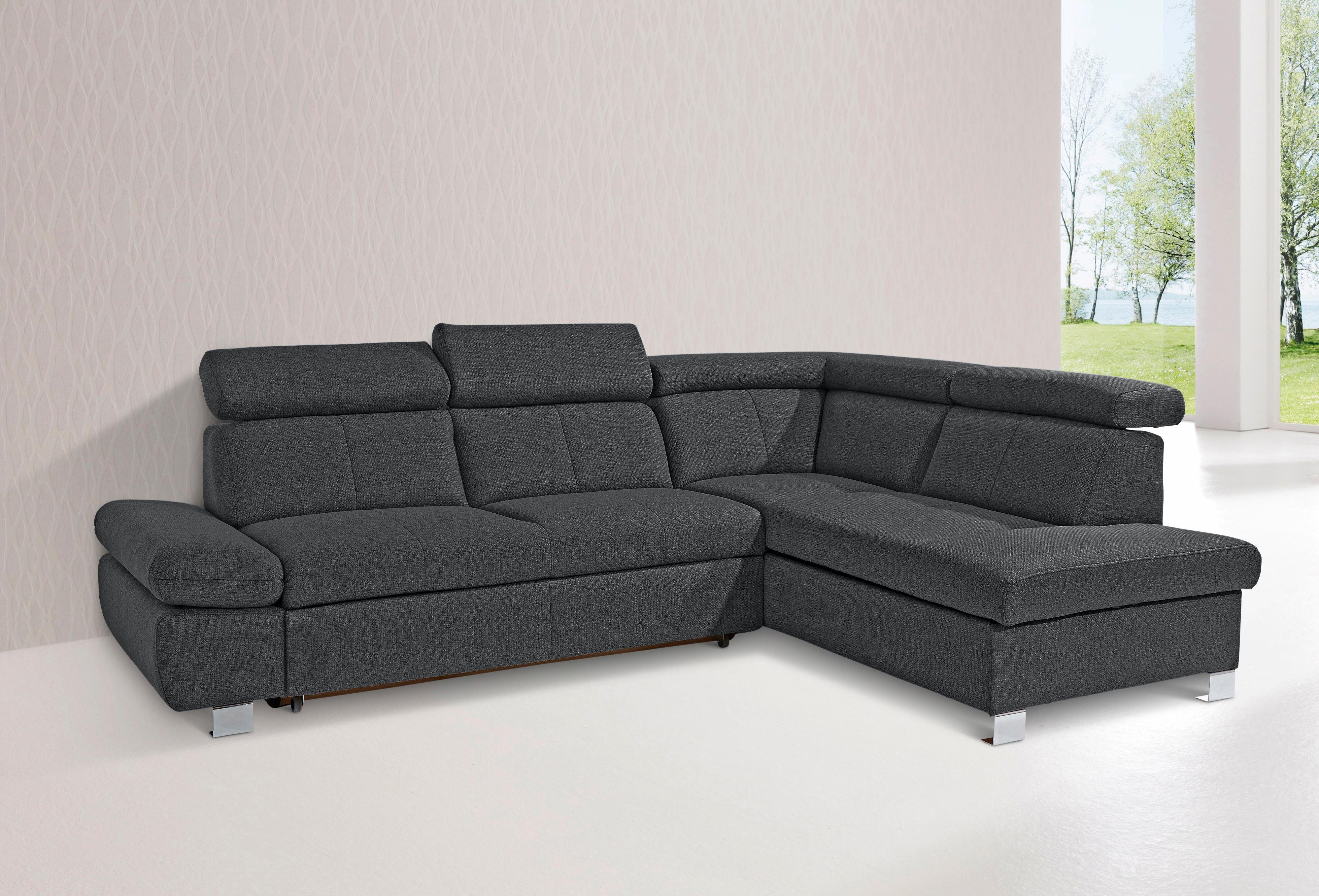 exxpo sofa fashion Hoekbank met ottomane en naar keuze met slaapfunctie en bedkist