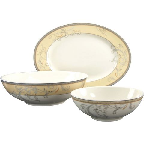 CREATABLE Unisex Vaisselle en porcelaine qualité premium, 'Villa Medici' wit