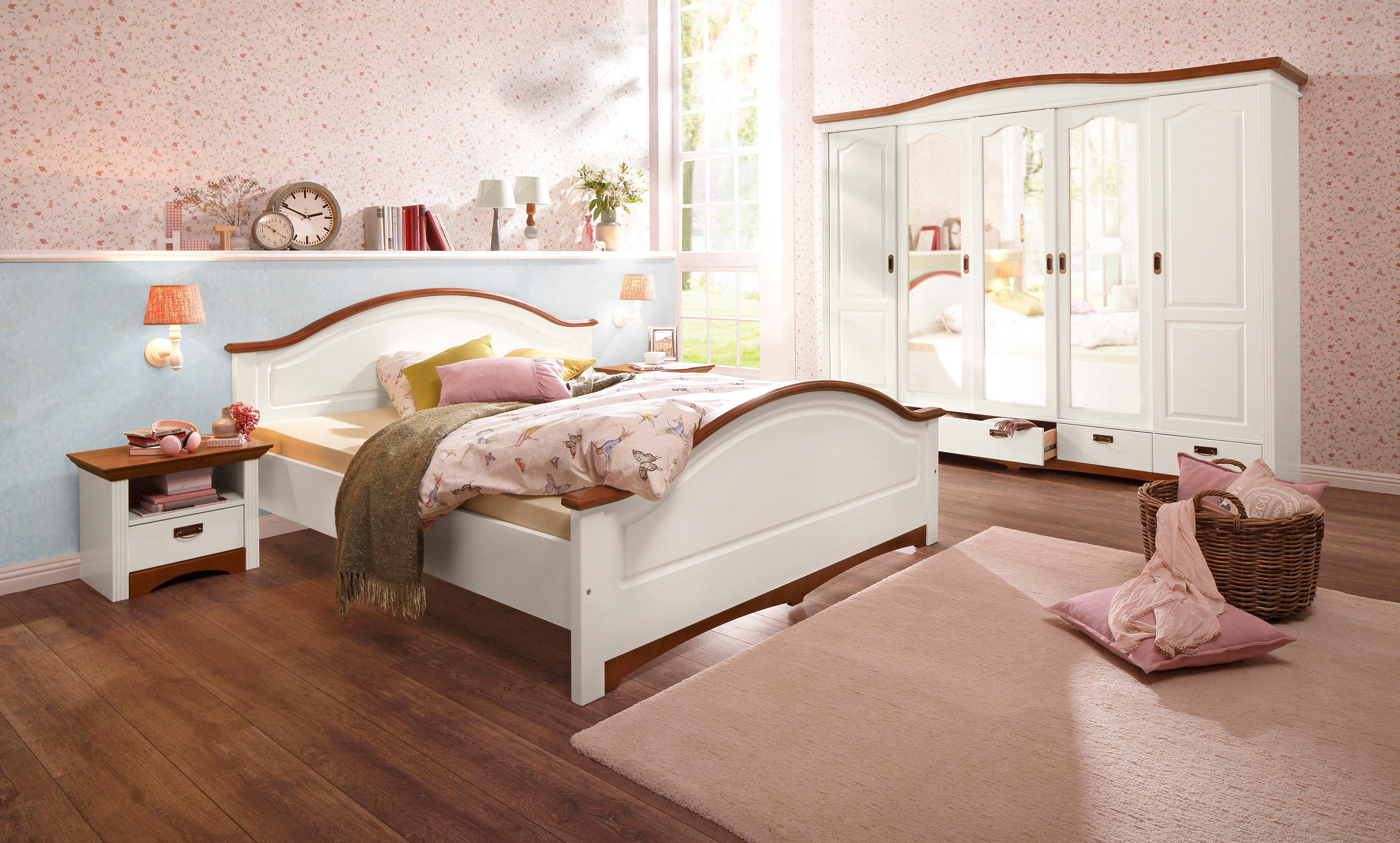Home affaire Massief houten ledikant Konrad, hoge belasting! FSC® gecertificeerd massief hout van massief dennenhout, fsc®-gecertificeerd, inclusief lattenbodem