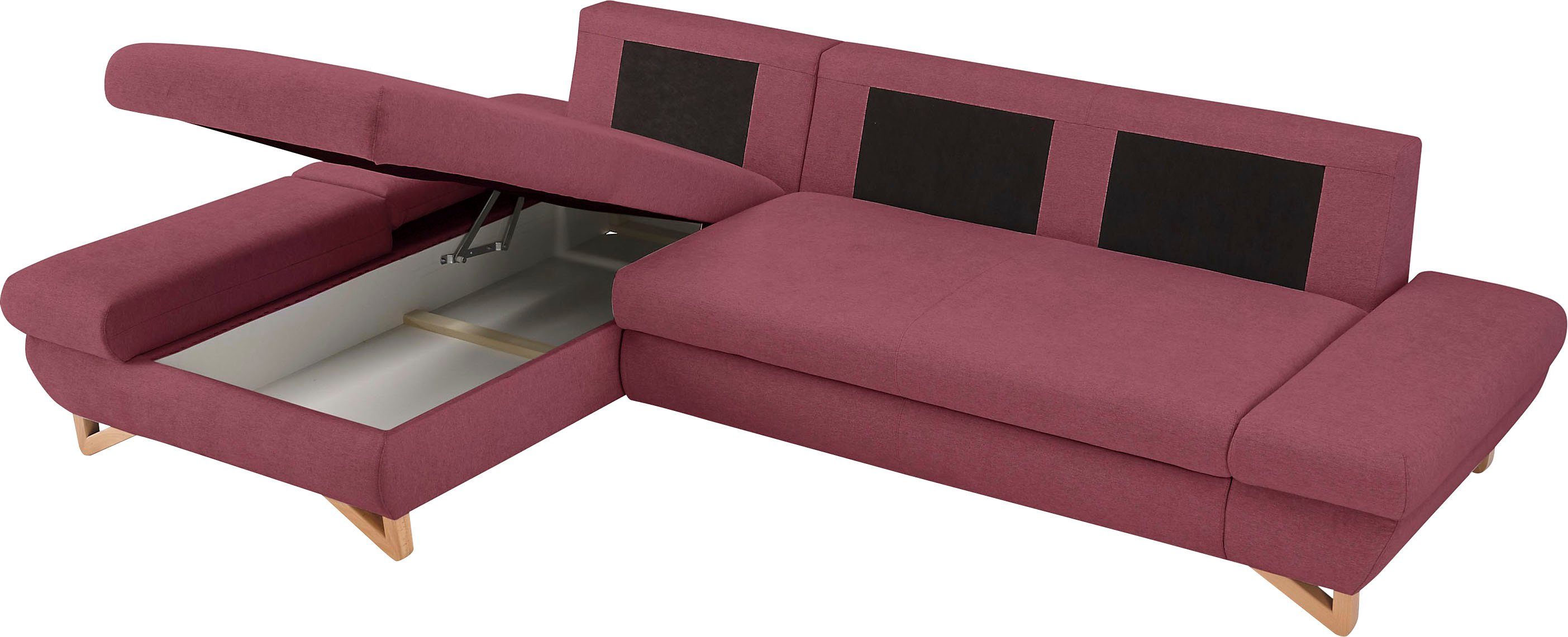 INOSIGN Slaapbank City/Giron comfortabele slaapbank (ligoppervlak 245 x 138 cm) en bedlade