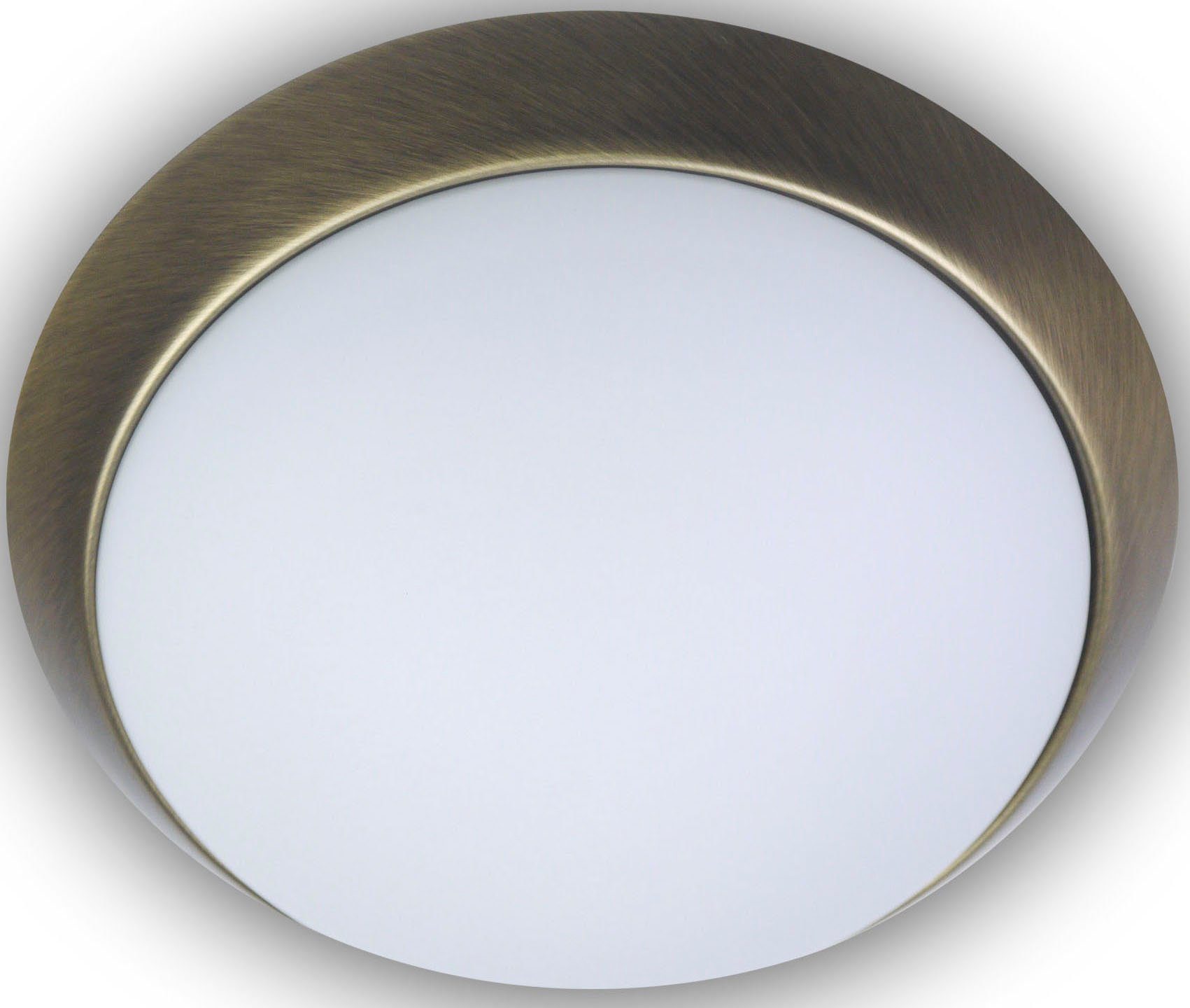 niermann Plafondlamp Opal matt, Dekorring Altmessing, 45 cm, HF Sensor (1 stuk)