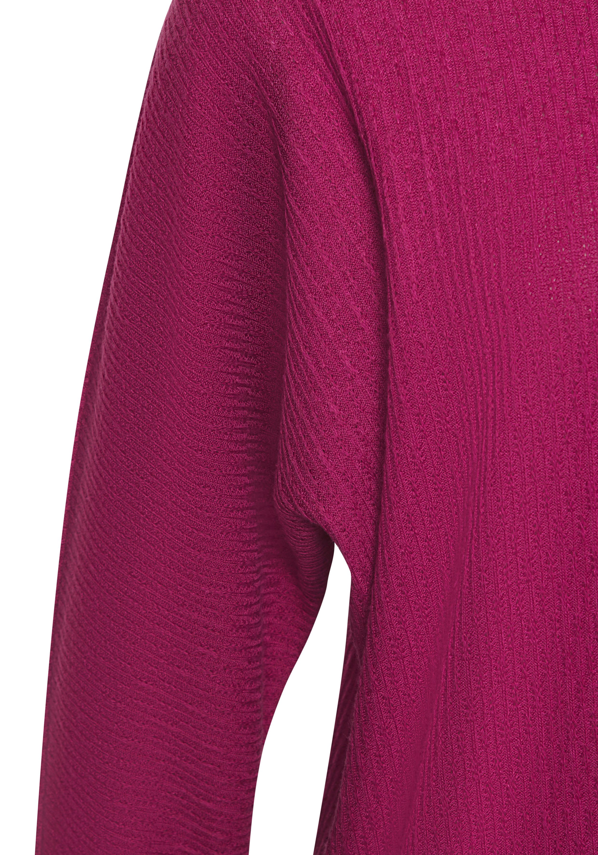 Vivance Shirt met lange mouwen In modieuze structuur-look van onderhoudsvriendelijke breikwaliteit met viscose (Set van 2)
