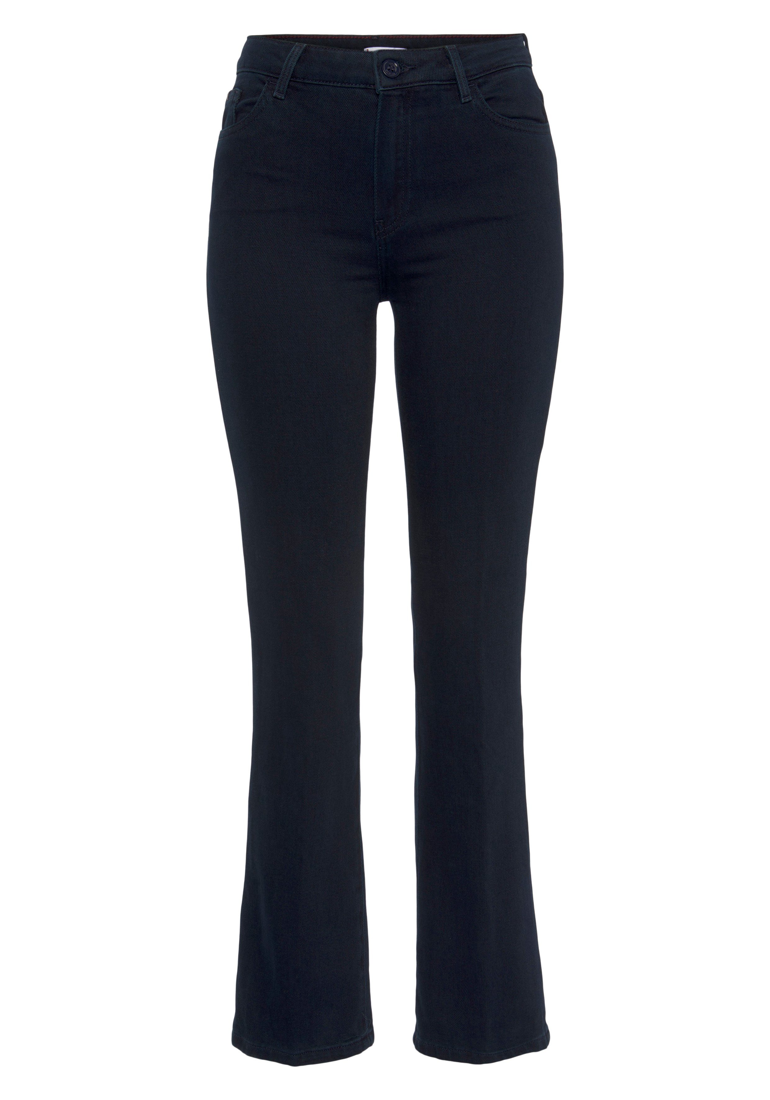 Tommy Hilfiger Bootcut jeans BOOTCUT RW BEA met leren badge