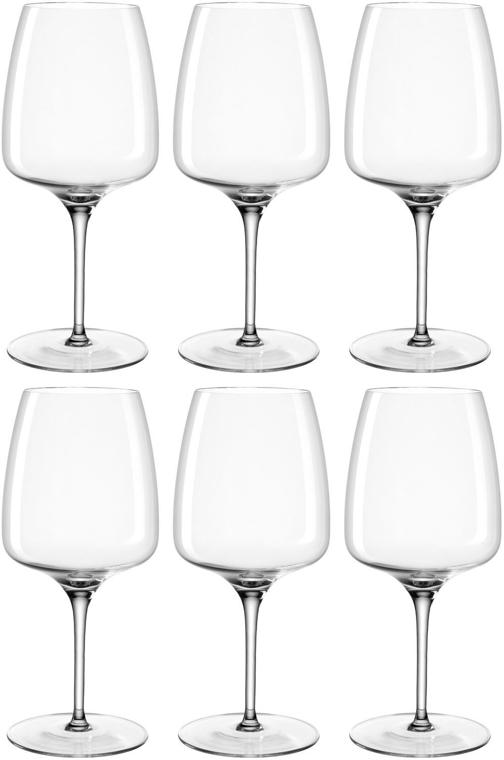 LEONARDO Wijnglas Rode wijnglas CESTI, 500 ml, 6-delig set (set, 6-delig) glazen wit