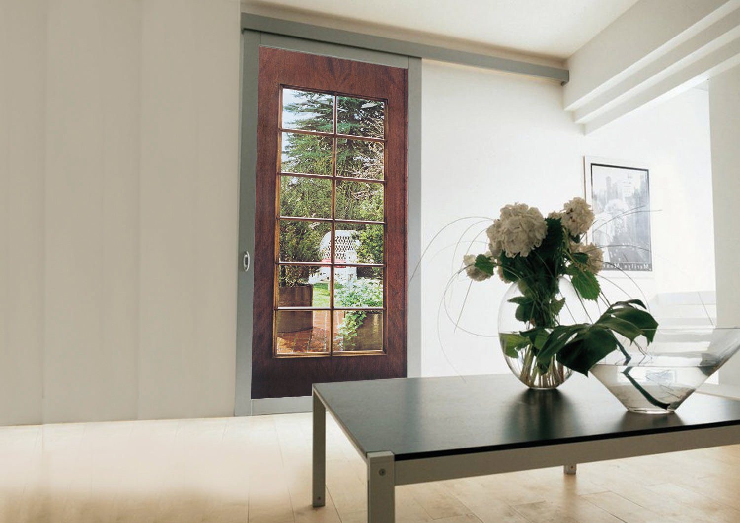 Papermoon Fotobehang Garden Door - deurbehang Vlies, 2 banen, 90x 200 cm (2-delig)