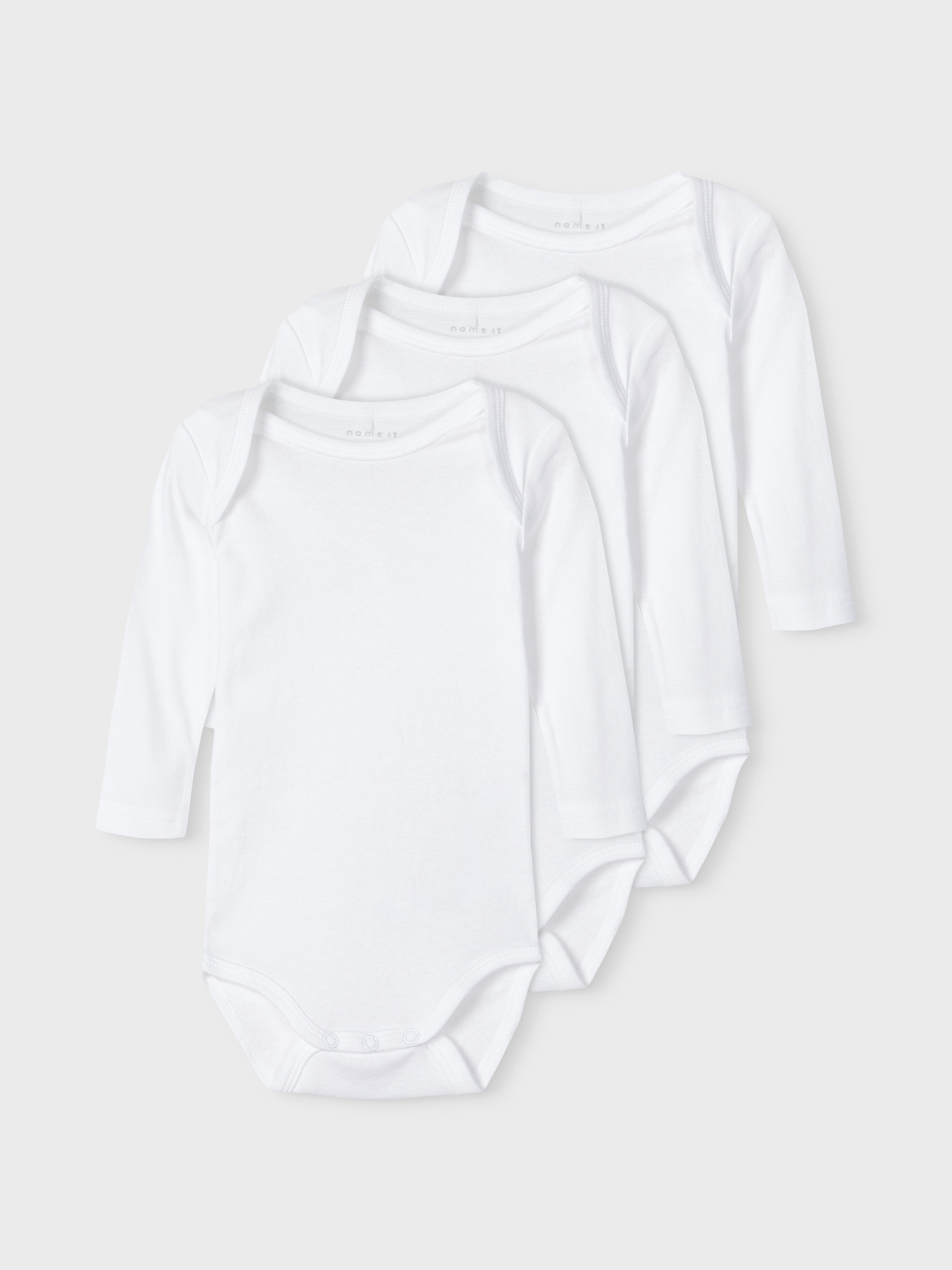 Name It Body NBNBODY 3P LS SOLID NOOS (set, 3-delig)
