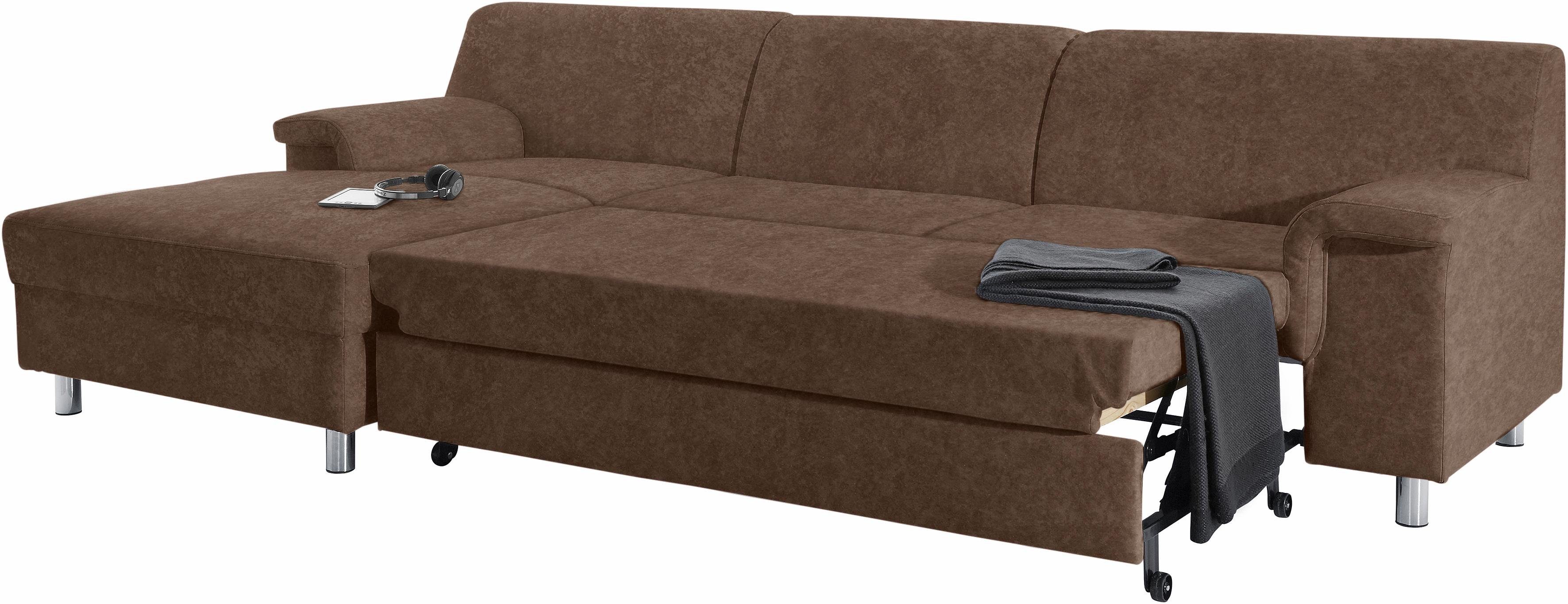 INOSIGN Hoekbank Jamie, modern en elegant, voethoogte 9cm, L-vorm