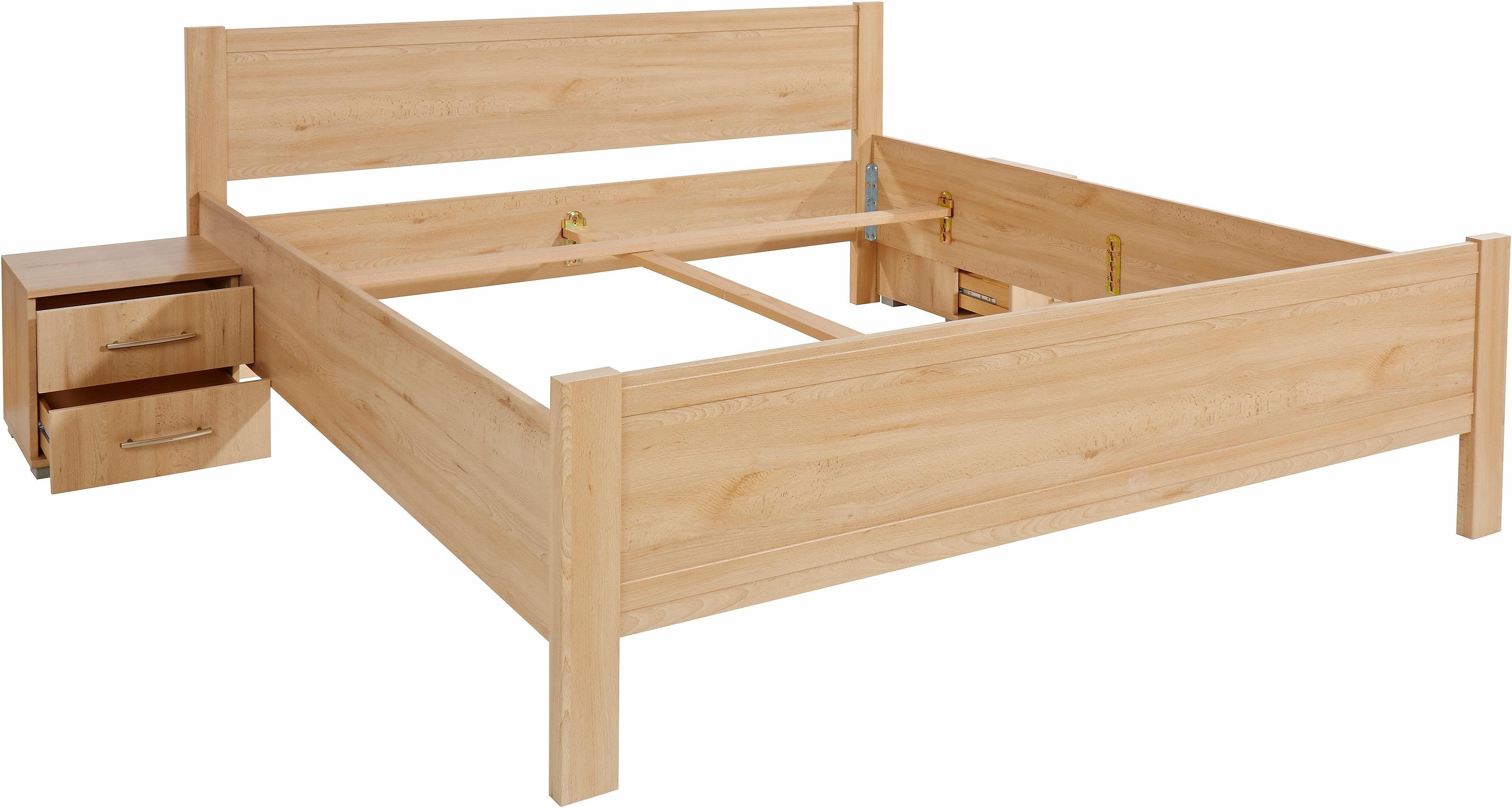 priess Bed Husum slaapkamer tienerkamer bedombouw met comforthoogte, verschillende uitvoeringen, hoogwaardige premium kwaliteit
