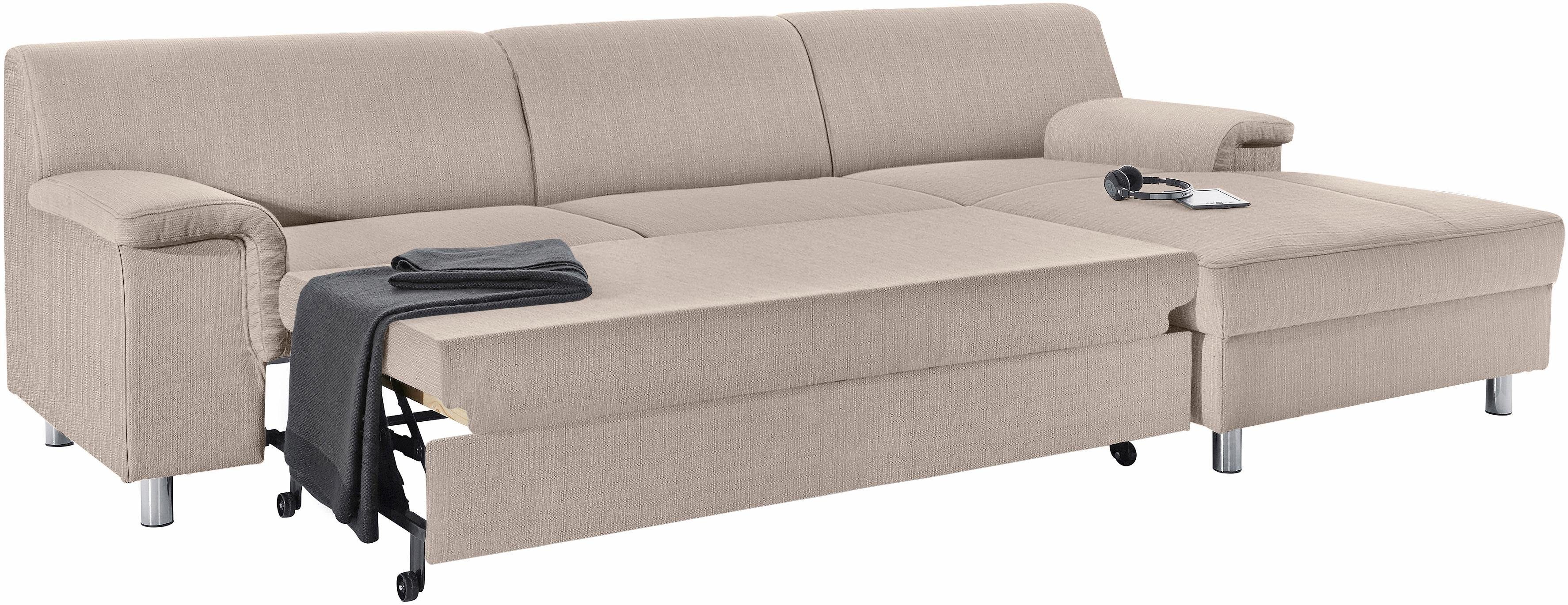 INOSIGN Hoekbank Jamie, modern en elegant, voethoogte 9cm, L-vorm
