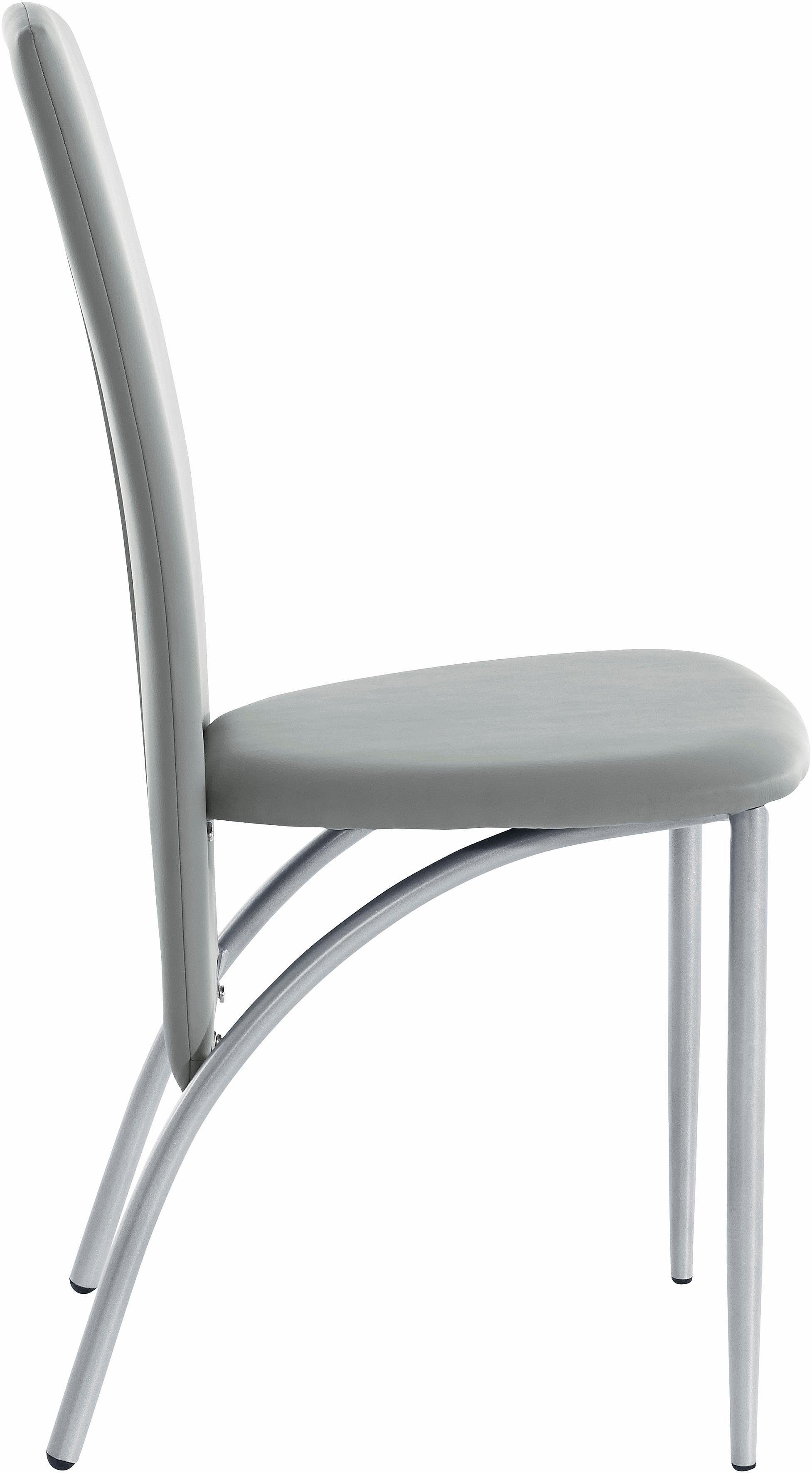 INOSIGN Eetkamerstoel Nico Bekleding in imitatieleer, metalen frame (set, 2 stuks)