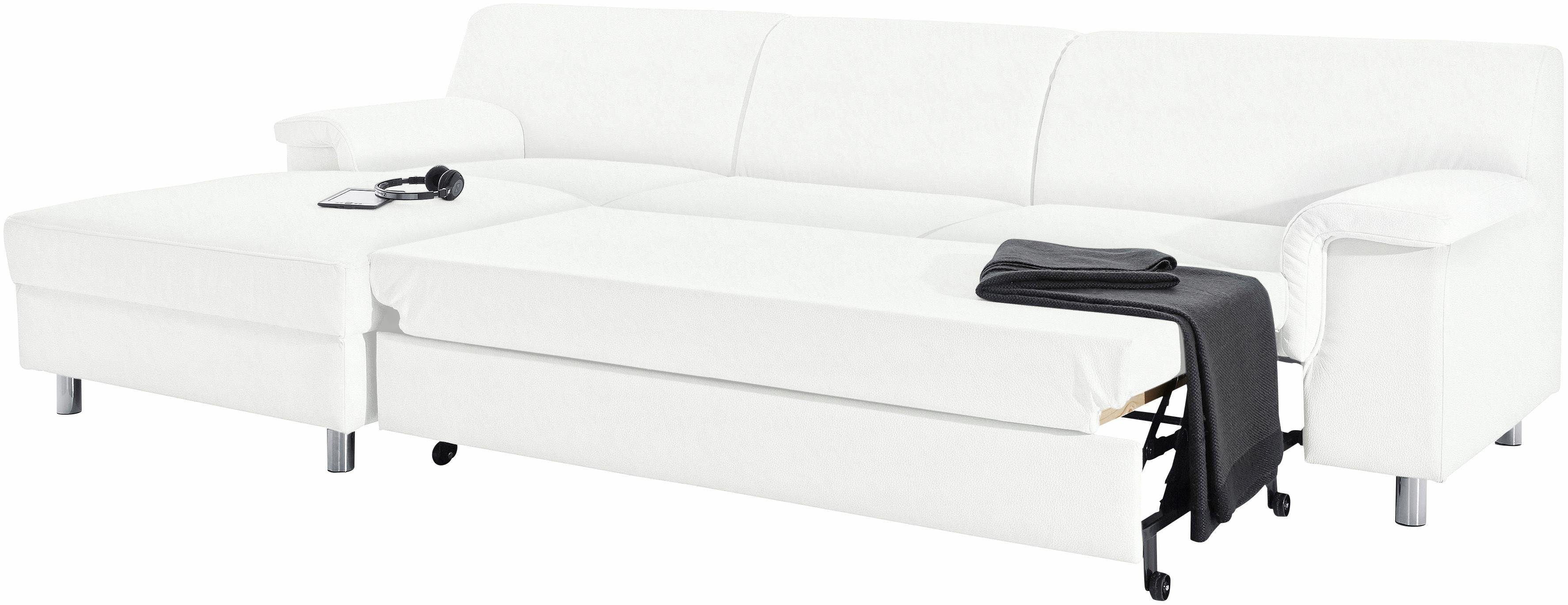 INOSIGN Hoekbank Jamie, modern en elegant, voethoogte 9cm, L-vorm
