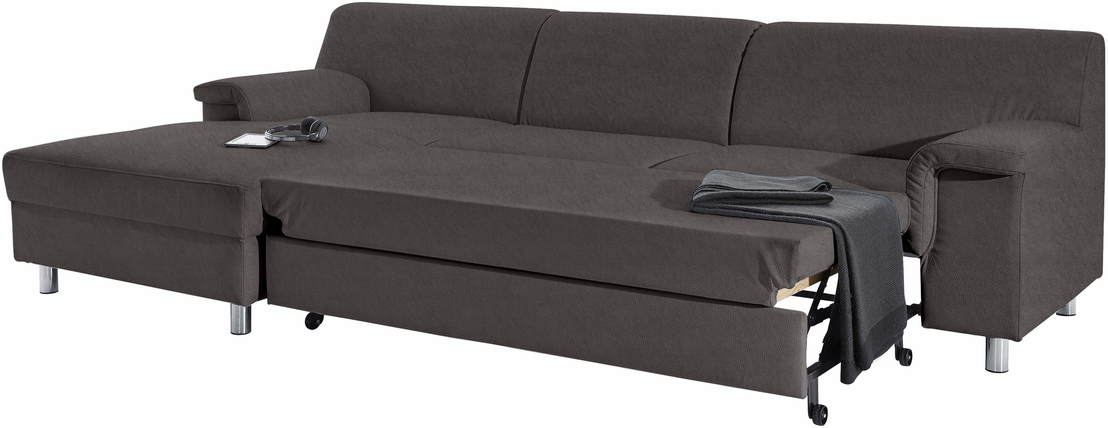 INOSIGN Hoekbank Jamie, modern en elegant, voethoogte 9cm, L-vorm