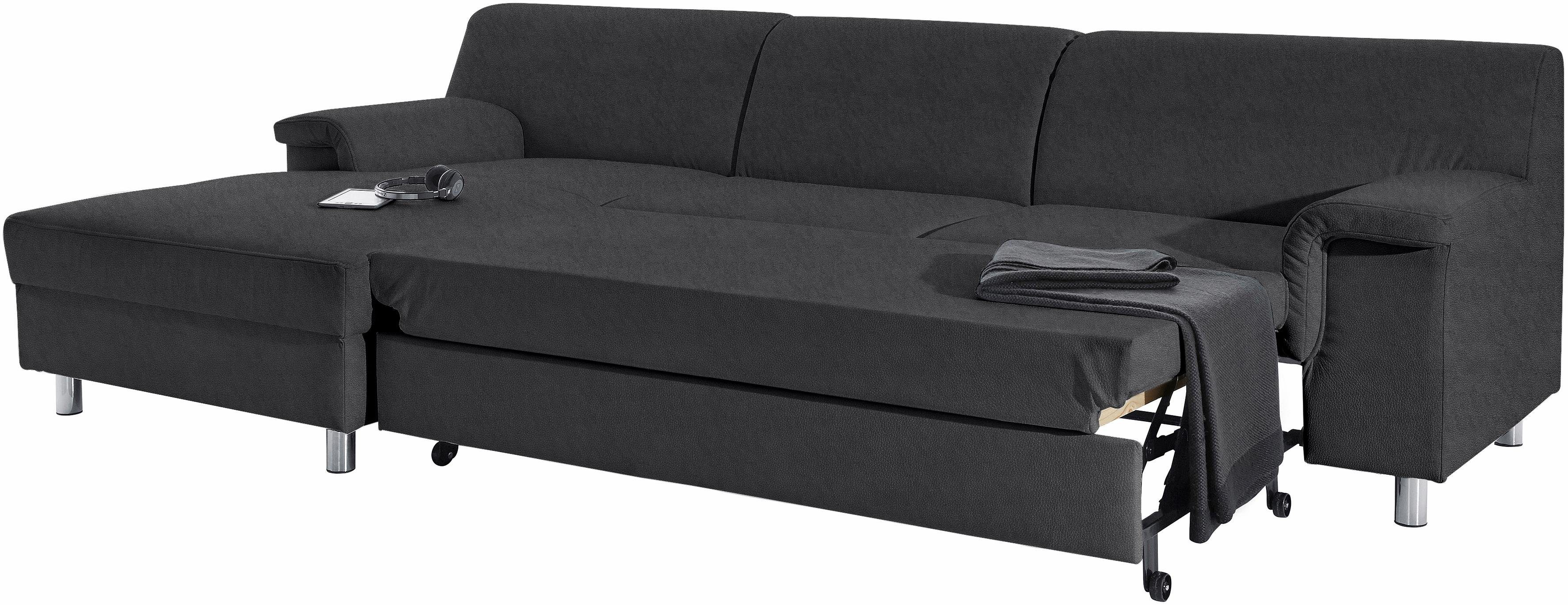 INOSIGN Hoekbank Jamie, modern en elegant, voethoogte 9cm, L-vorm