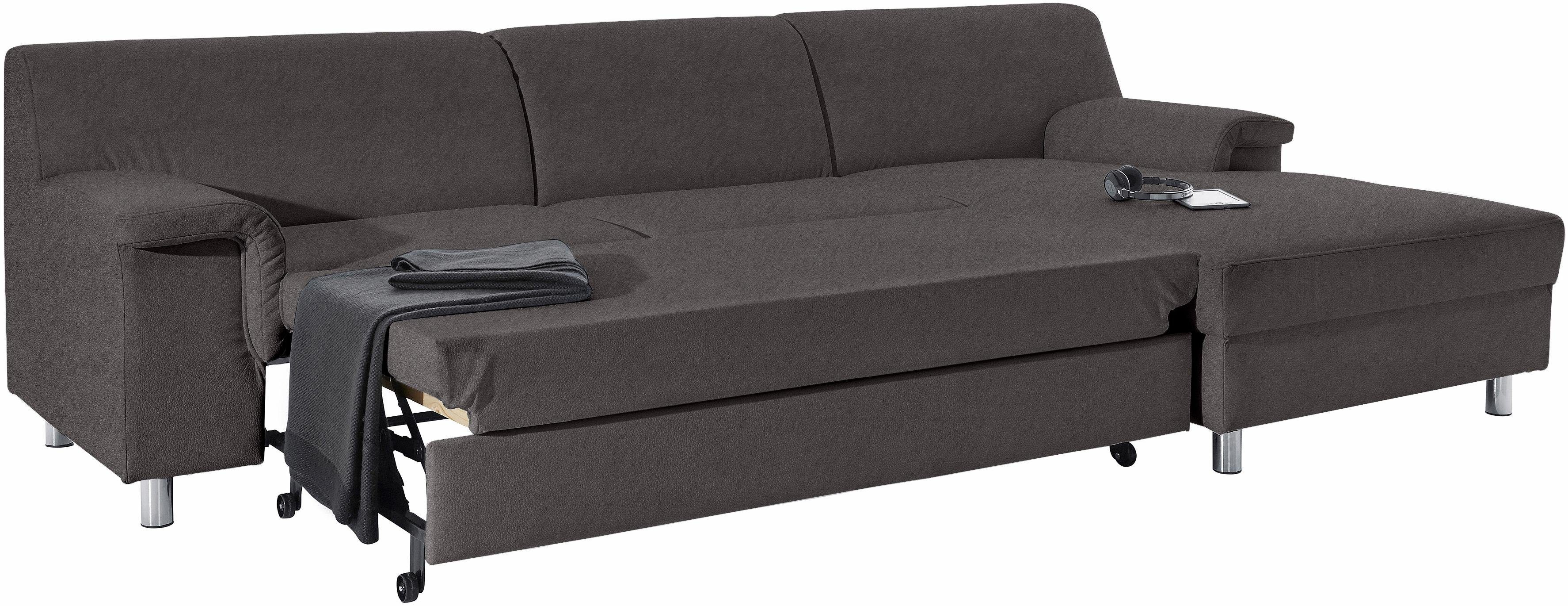 INOSIGN Hoekbank Jamie, modern en elegant, voethoogte 9cm, L-vorm