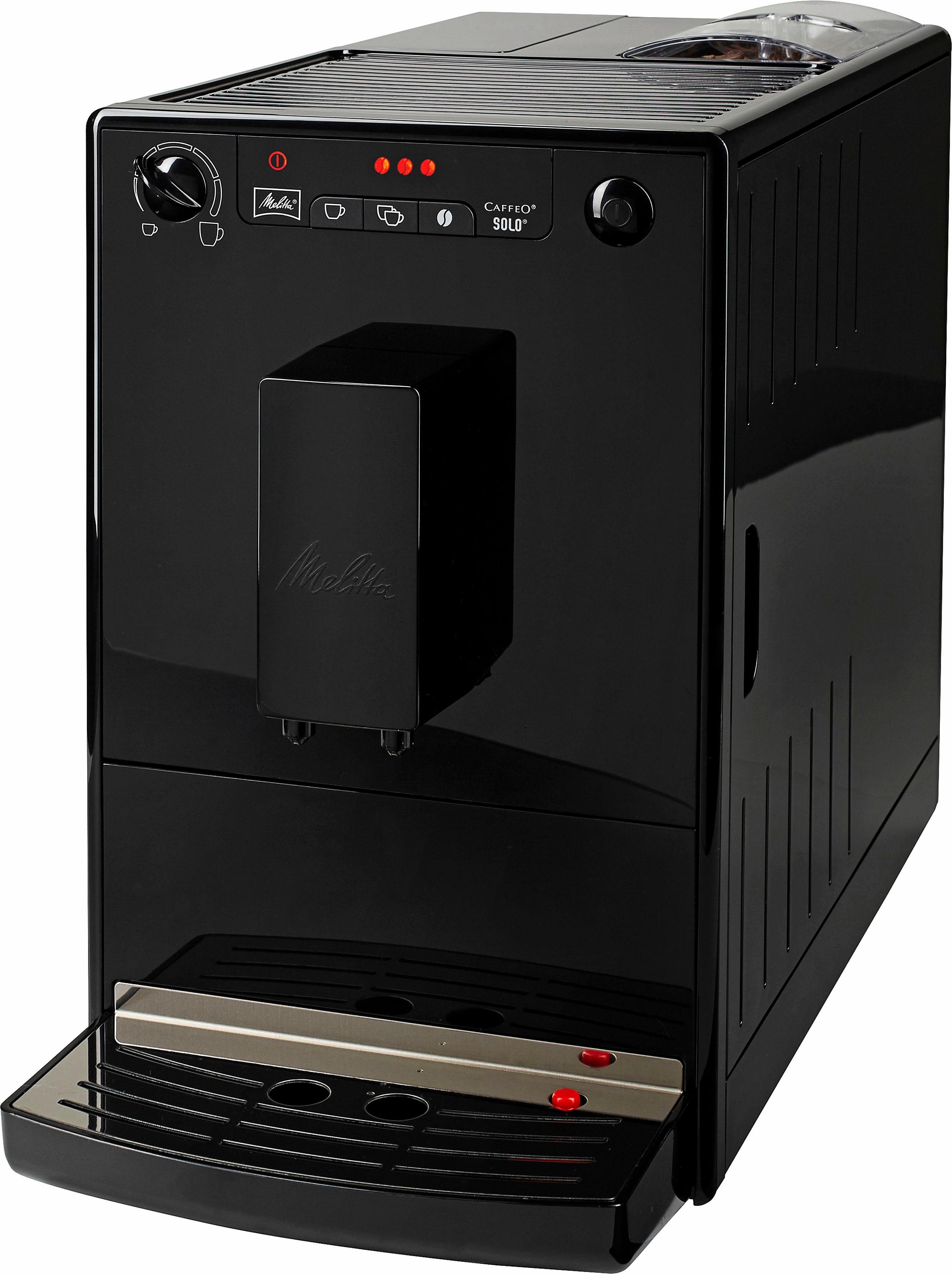 Melitta Volautomatisch koffiezetapparaat Solo® E950-201, zwart, Perfect voor caffè crema & espresso, slechts 20 cm breed