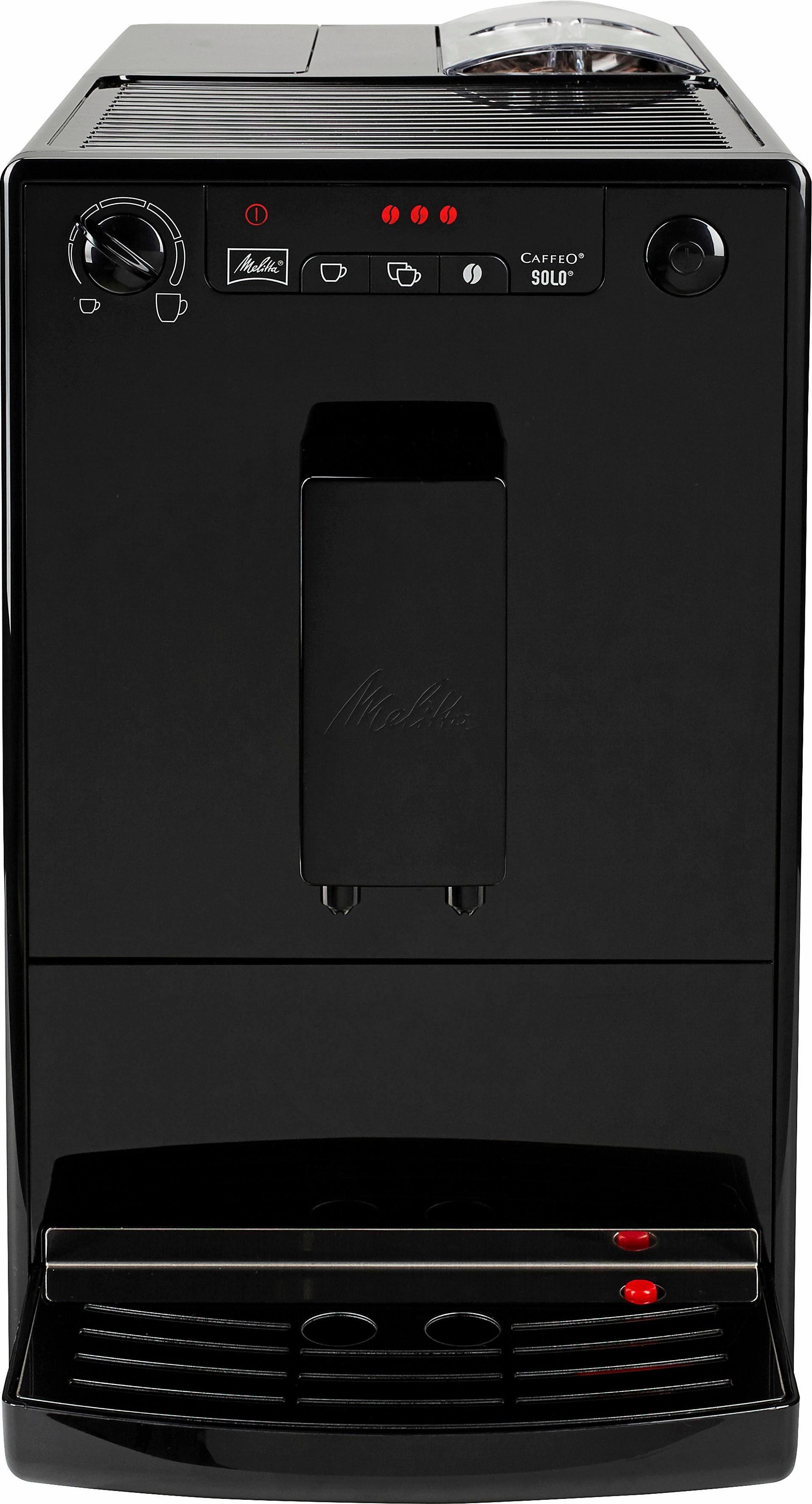 Melitta Volautomatisch koffiezetapparaat Solo® E950-201, zwart, Perfect voor caffè crema & espresso, slechts 20 cm breed