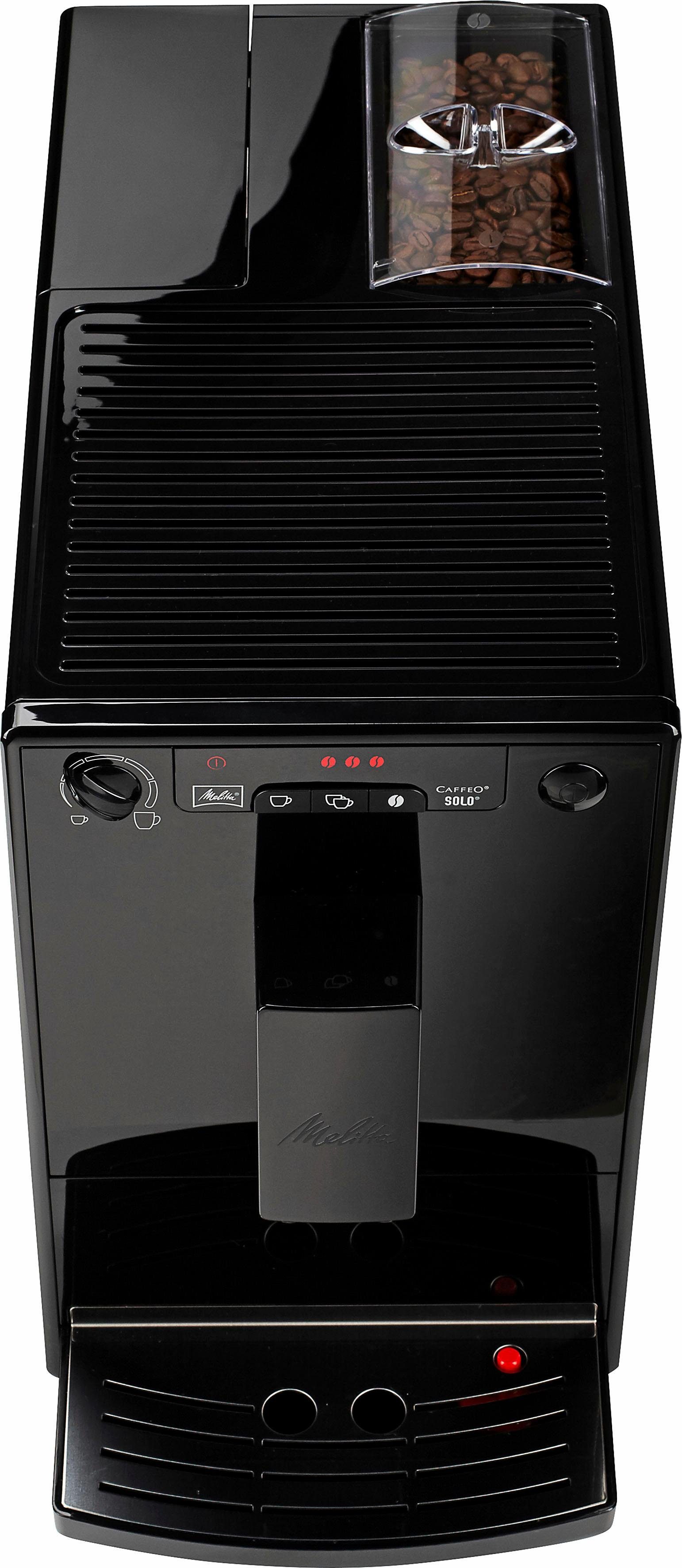 Melitta Volautomatisch koffiezetapparaat Solo® E950-201, zwart, Perfect voor caffè crema & espresso, slechts 20 cm breed