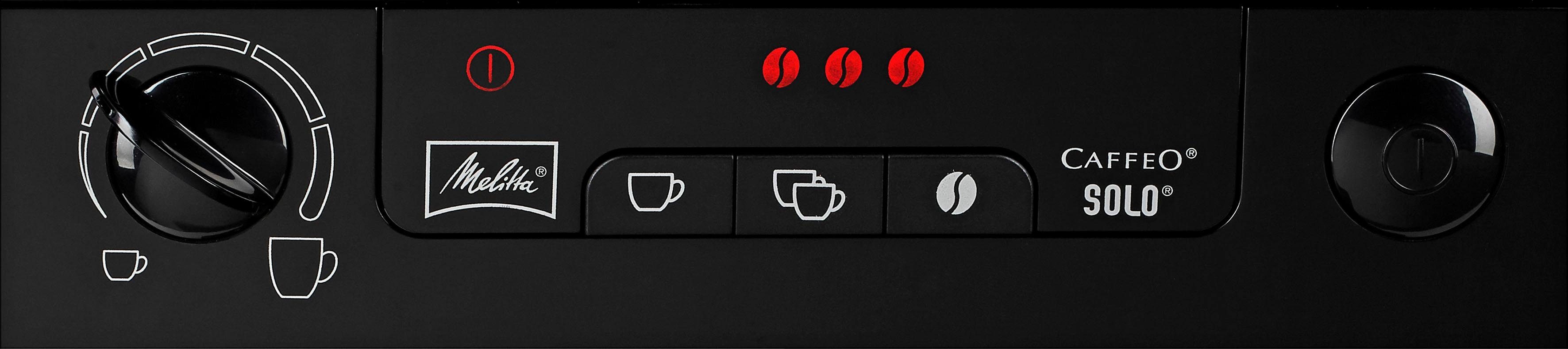 Melitta Volautomatisch koffiezetapparaat Solo® E950-201, zwart, Perfect voor caffè crema & espresso, slechts 20 cm breed