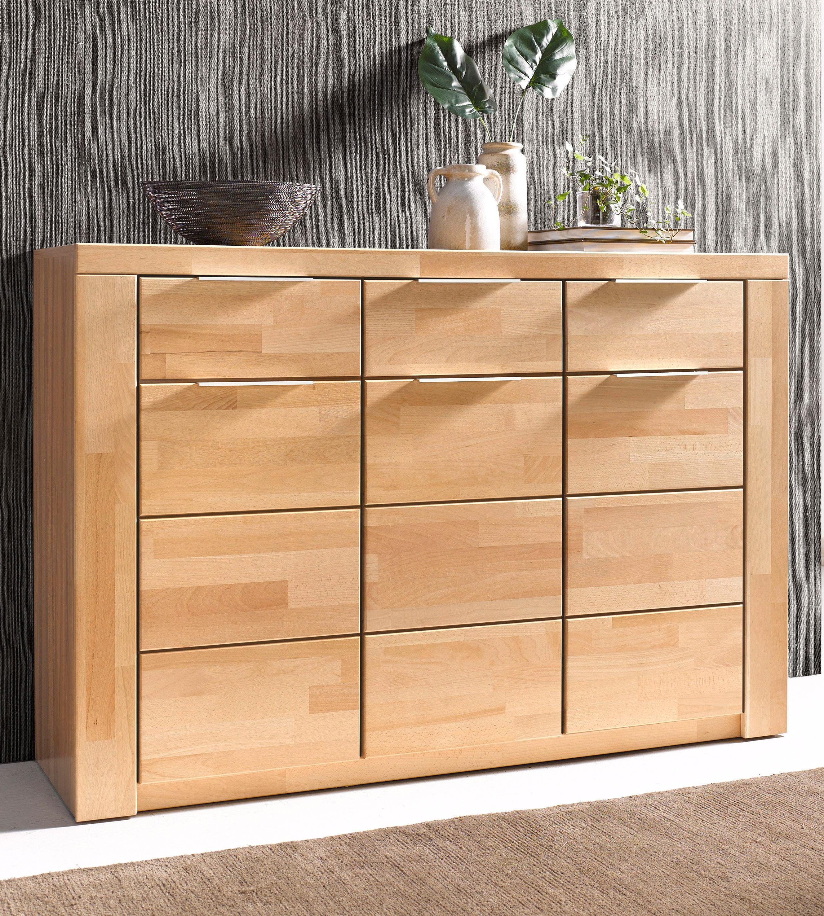 Home affaire Dressoir Zara Breedte 140 cm dressoirs maat 140x40x95 cm bruin