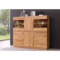 premium collection by home affaire highboard breedte 140 cm bruin