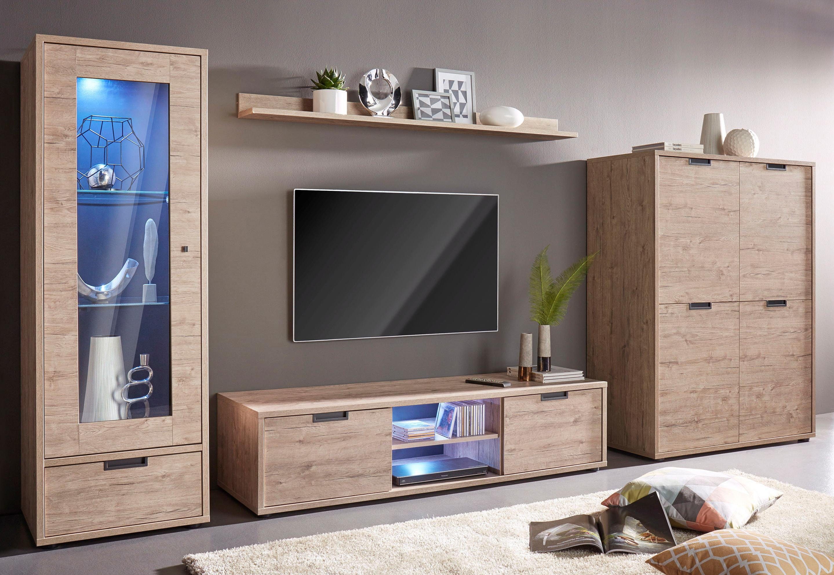 INOSIGN Wandmeubel Palma (set, 4-delig) tv-wandmeubels beige
