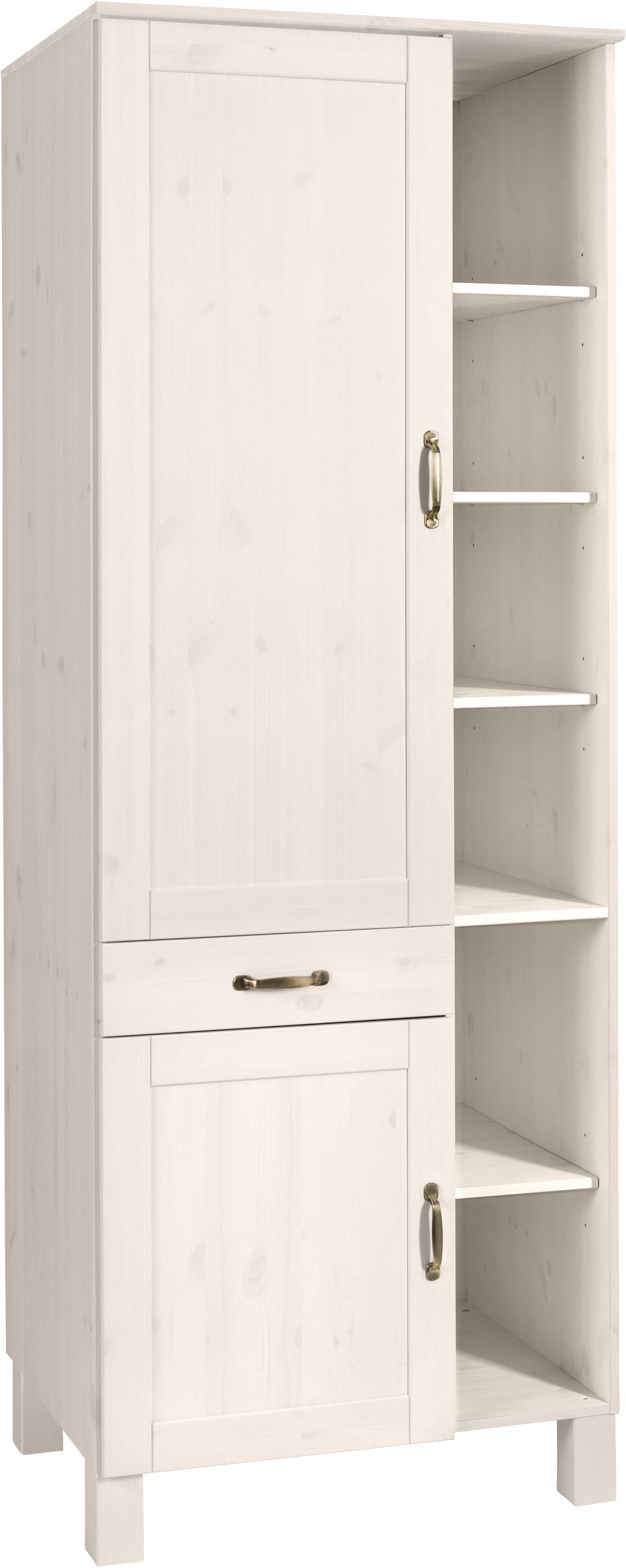 Home affaire Hoge kast Alby hoge kasten maat 75 cm x 205 cm x 60 cm wit