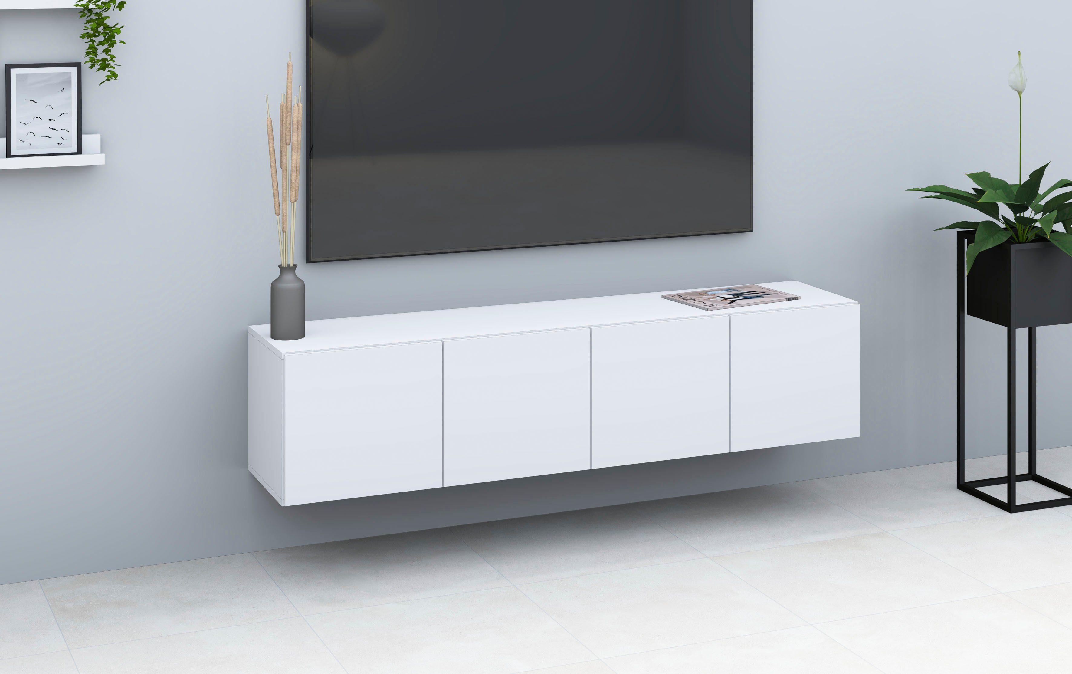 borchardt Möbel Tv-meubel Vaasa Breedte 152 cm, alleen hangend
