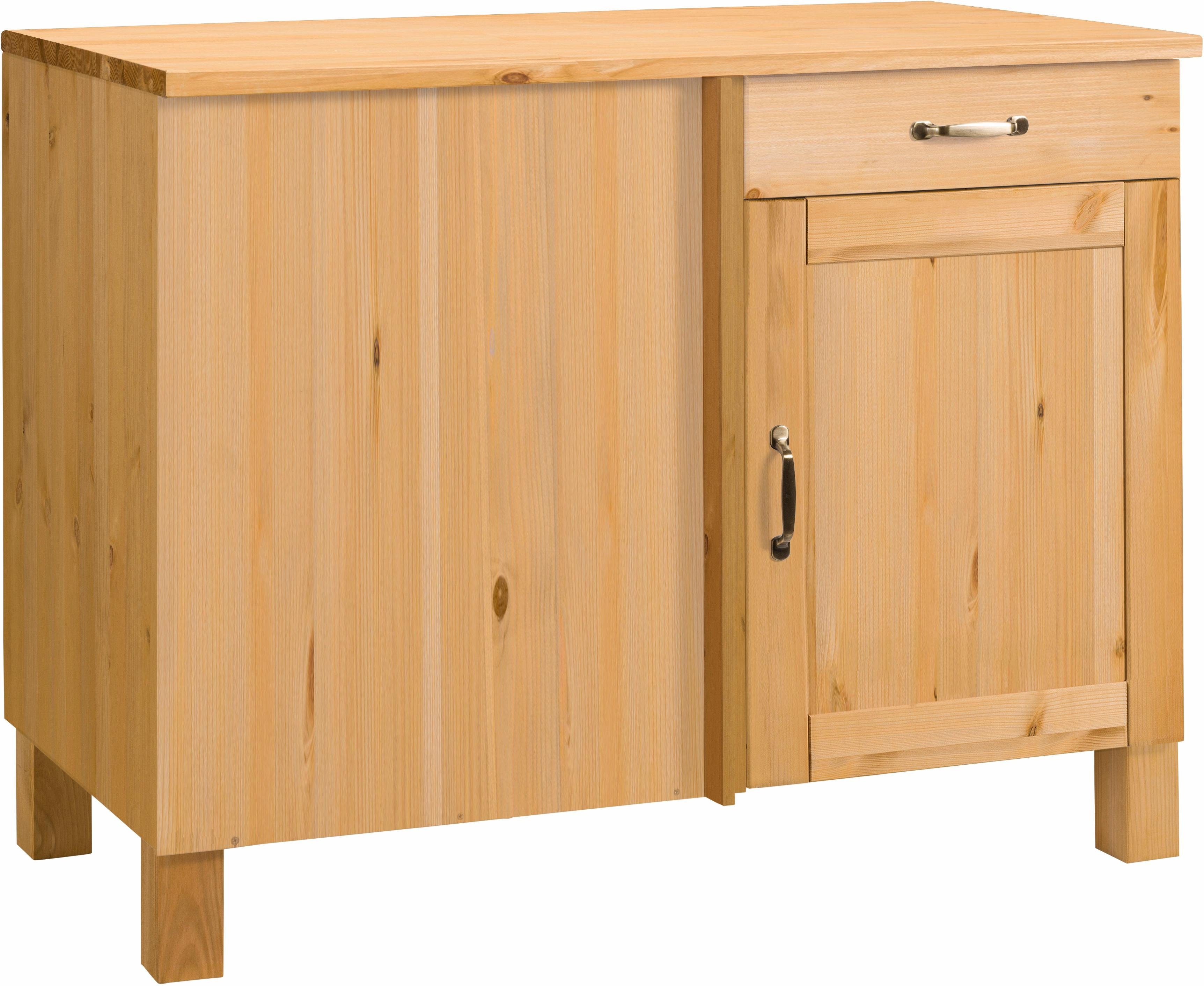 Home affaire Hoekonderkast Alby Breedte 110 cm, met 1 deur en 1 lade onderkasten beige