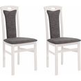 home affaire stoel kasia (set, 2 stuks) grijs