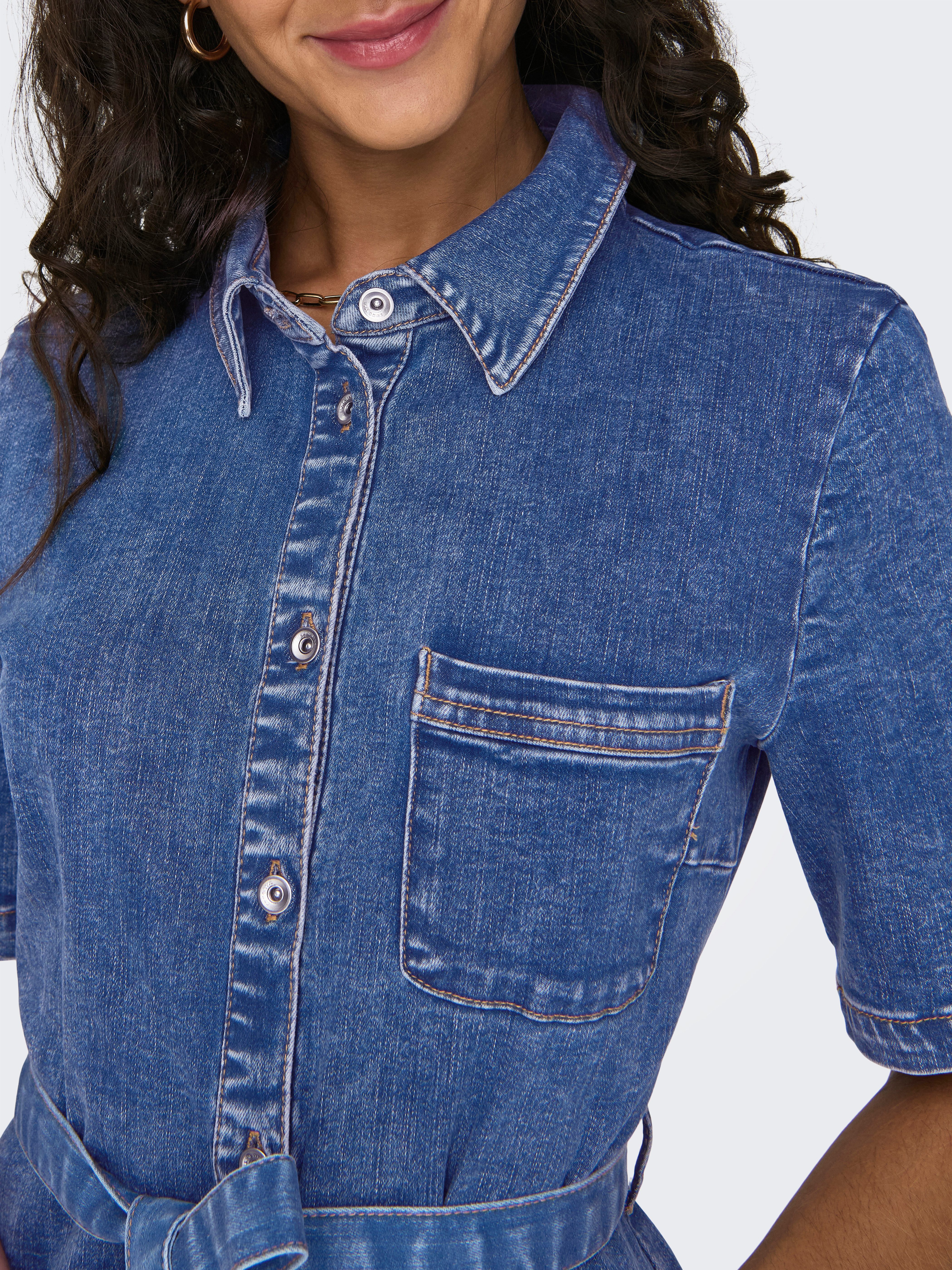 Only Jeans jurk ONLLANA SS LONG DRESS DNM REA258 NOOS