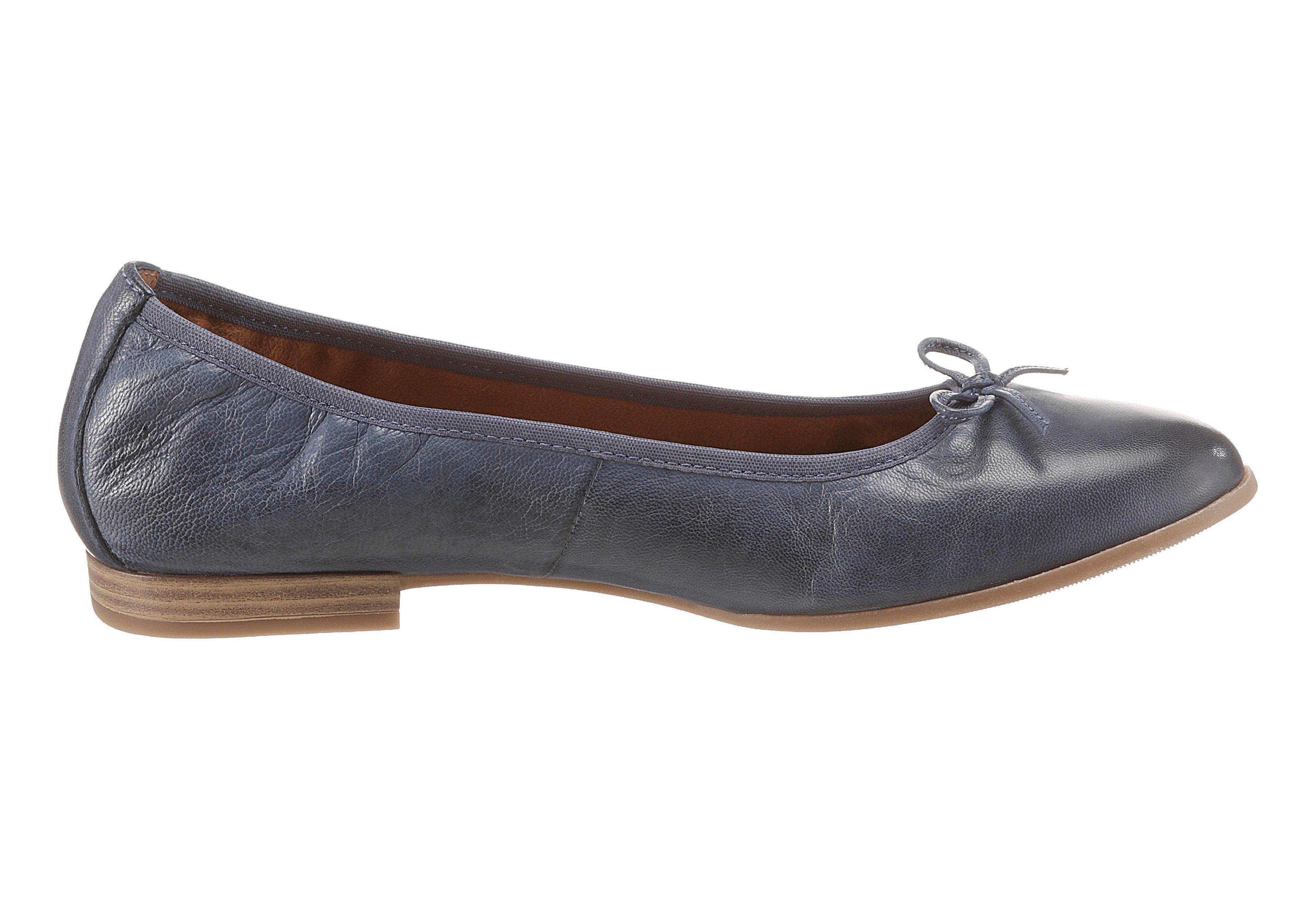 Tamaris Ballerina's Flats, slipper, businessschoen met decoratieve strik