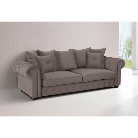 woonkamer driepersoons bankstel bruin weefstof katoenmix HOME AFFAIRE San Pedro