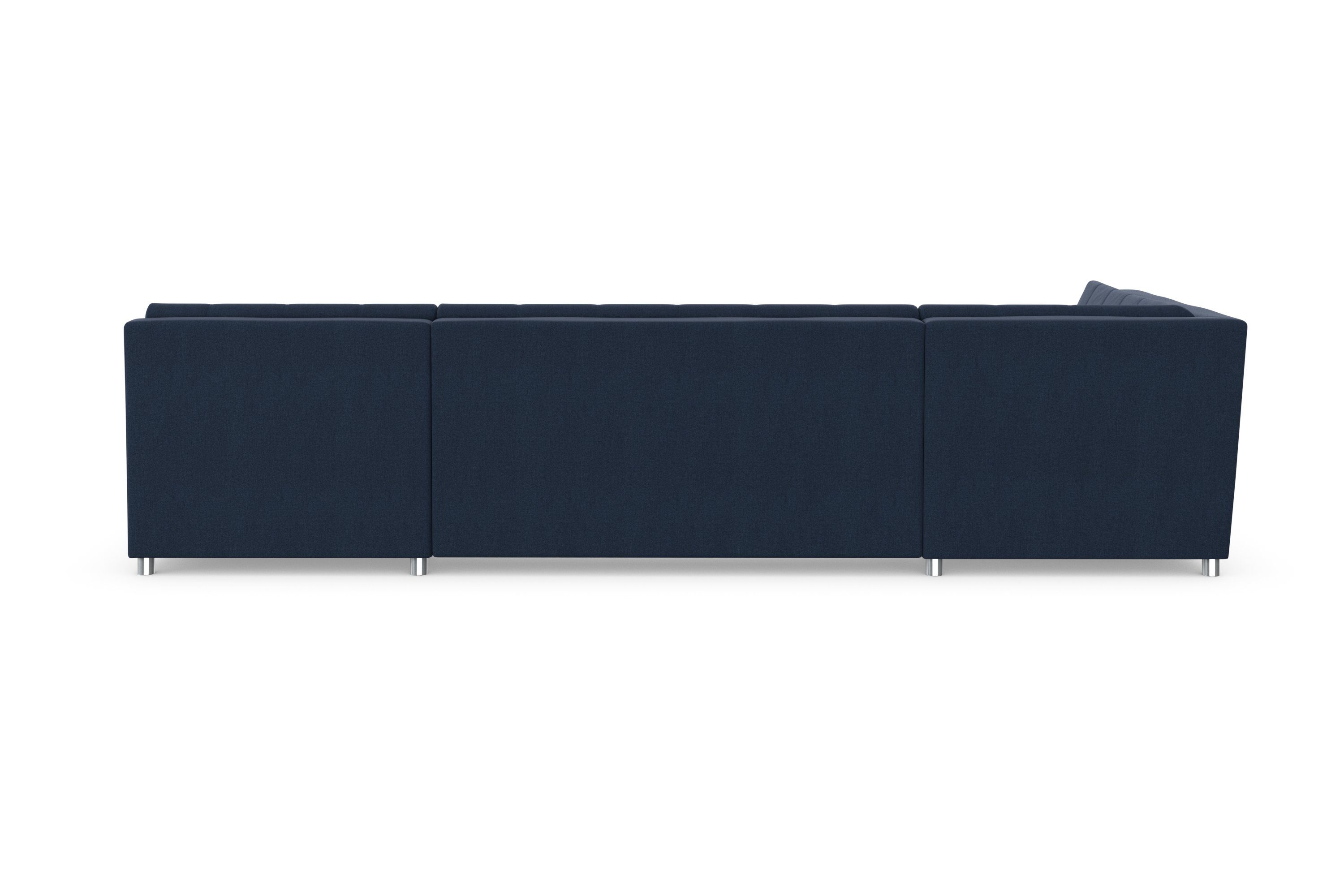 DOMO collection Zithoek Treviso inclusief sierkussen, moderne stiksels, XXL: B/D/H: 364/201/83 cm naar keuze met slaapfunctie, in vele soorten bekleding ook in cord u-model