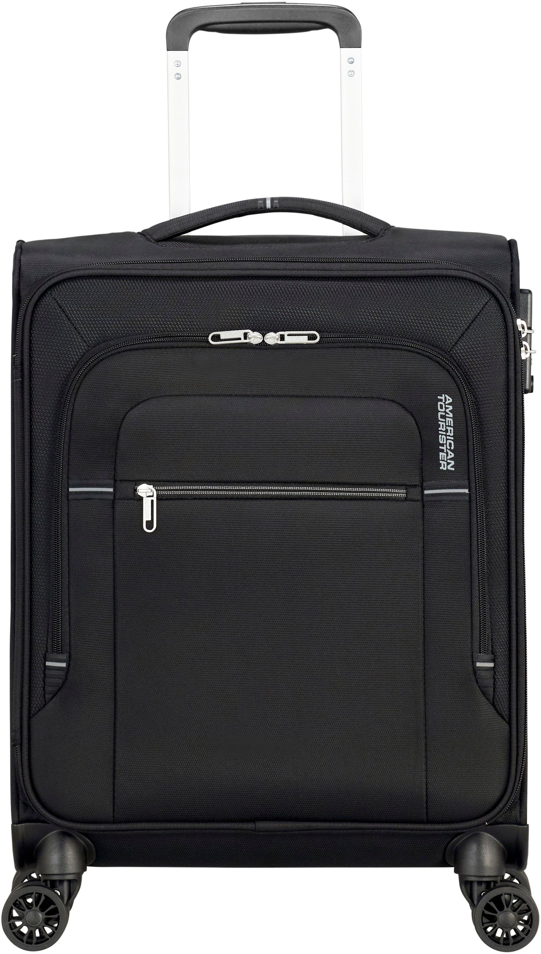 American Tourister Crosstrack Spinner 55 black-grey Zachte koffer