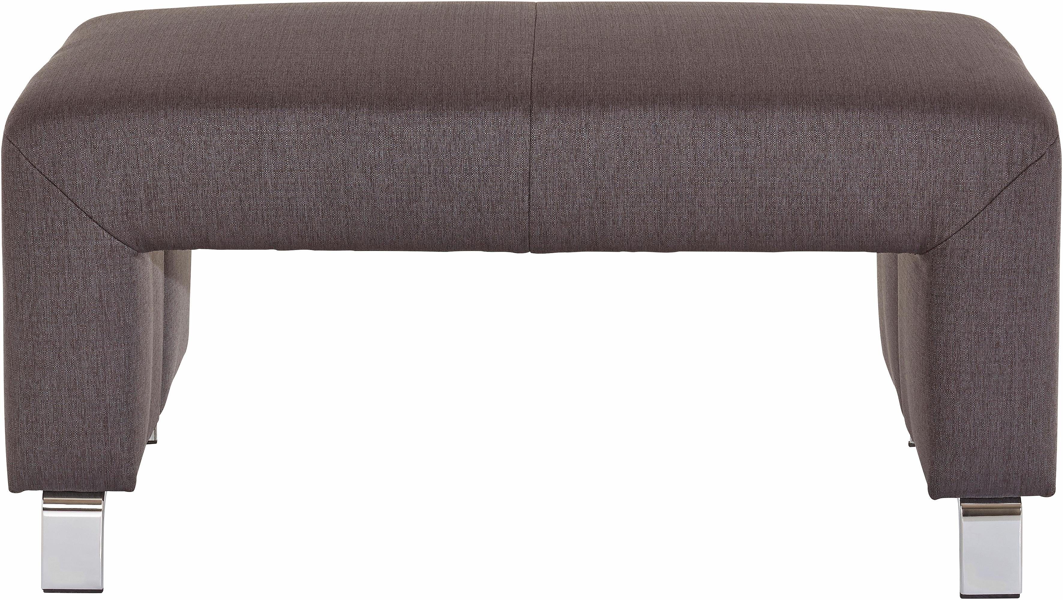 exxpo - sofa fashion Hocker Intenso, poef, modern, keuze uit leer of textiel hoge bodemvrijheid, vrij in de ruimte te plaatsen, hoog zitcomfort