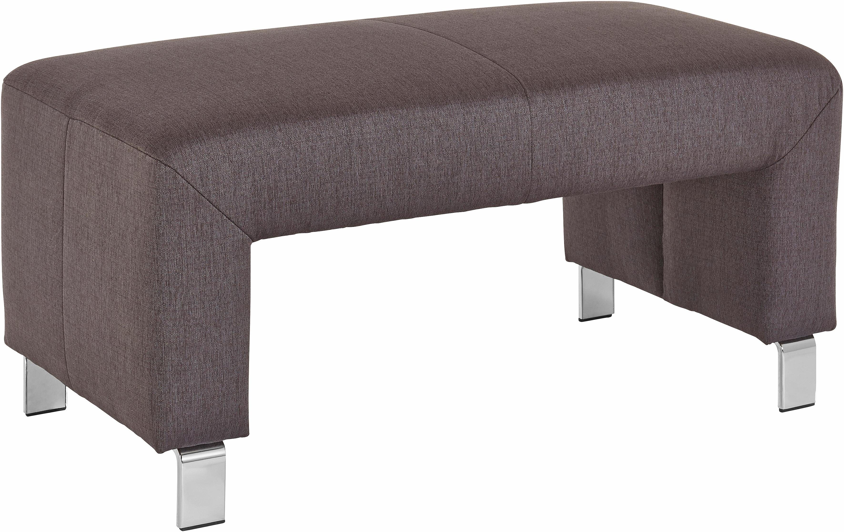 exxpo - sofa fashion Hocker Intenso, poef, modern, keuze uit leer of textiel hoge bodemvrijheid, vrij in de ruimte te plaatsen, hoog zitcomfort