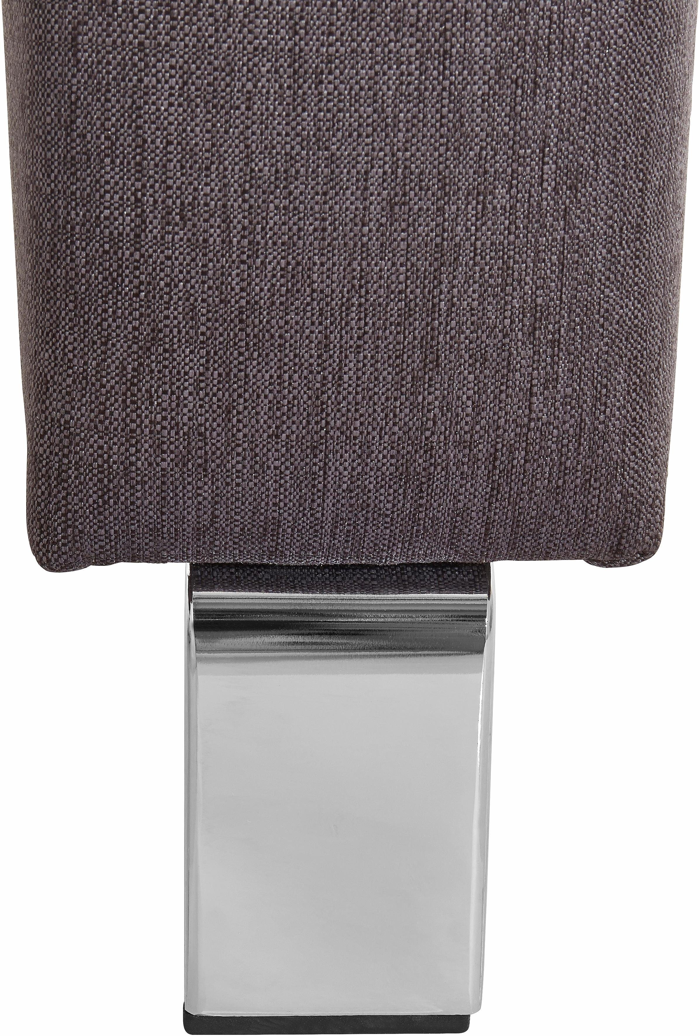 exxpo - sofa fashion Hocker Intenso, poef, modern, keuze uit leer of textiel hoge bodemvrijheid, vrij in de ruimte te plaatsen, hoog zitcomfort
