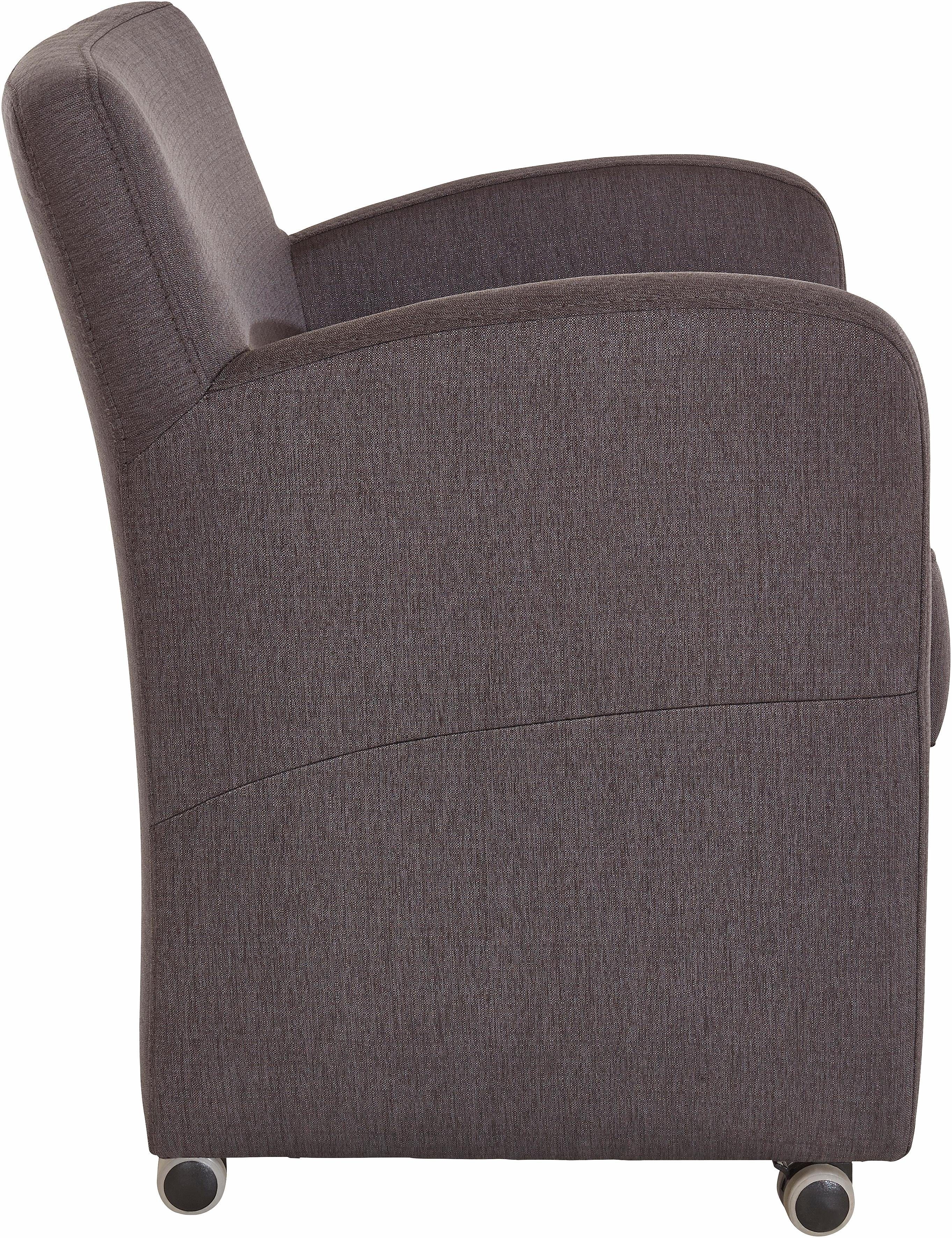 exxpo - sofa fashion Fauteuil Intenso, loungesessel, modern, keuze uit leer of textiel hoge bodemvrijheid, vrij in de ruimte te plaatsen, hoog zitcomfort