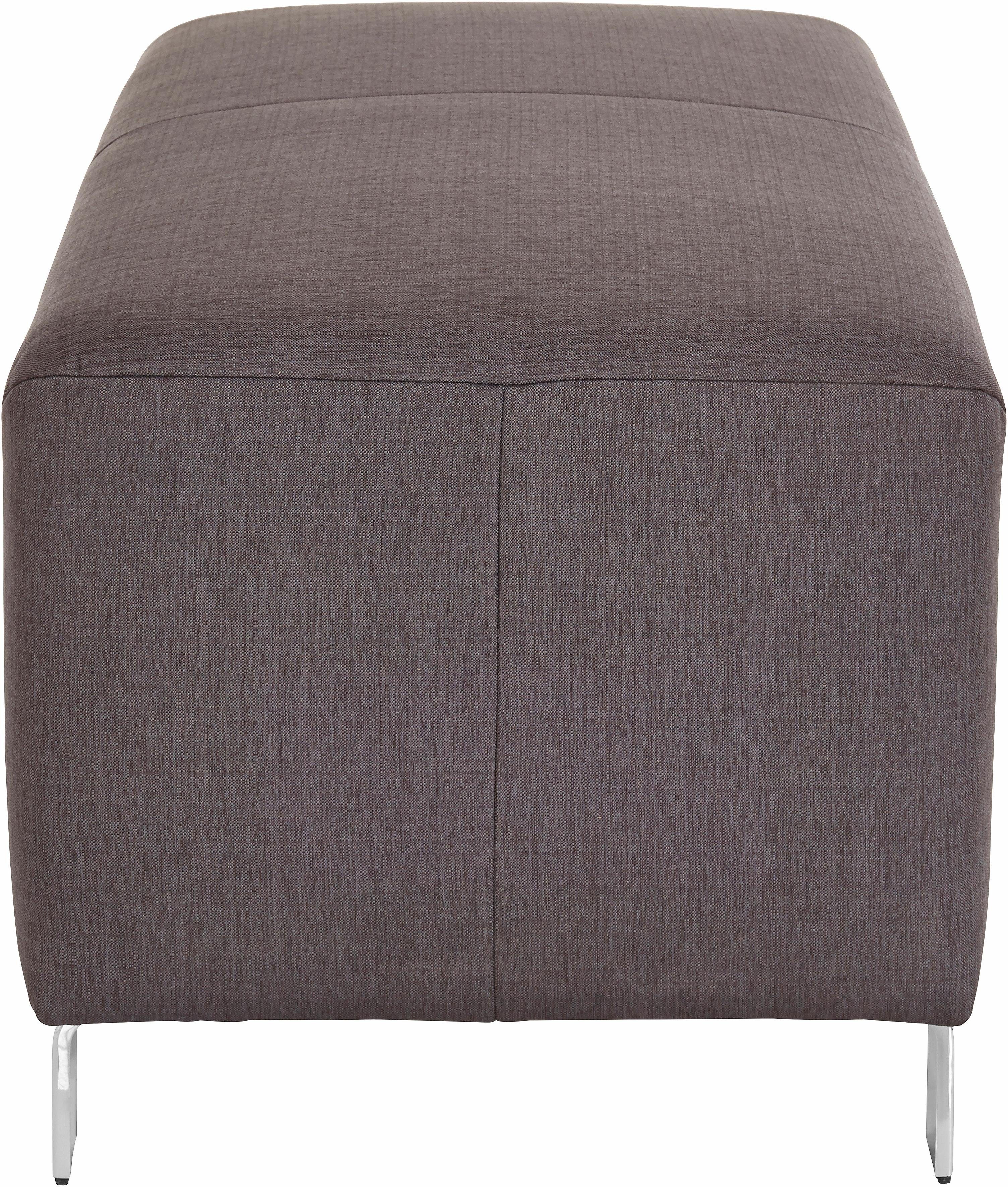 exxpo - sofa fashion Hocker Intenso, poef, modern, keuze uit leer of textiel hoge bodemvrijheid, vrij in de ruimte te plaatsen, hoog zitcomfort