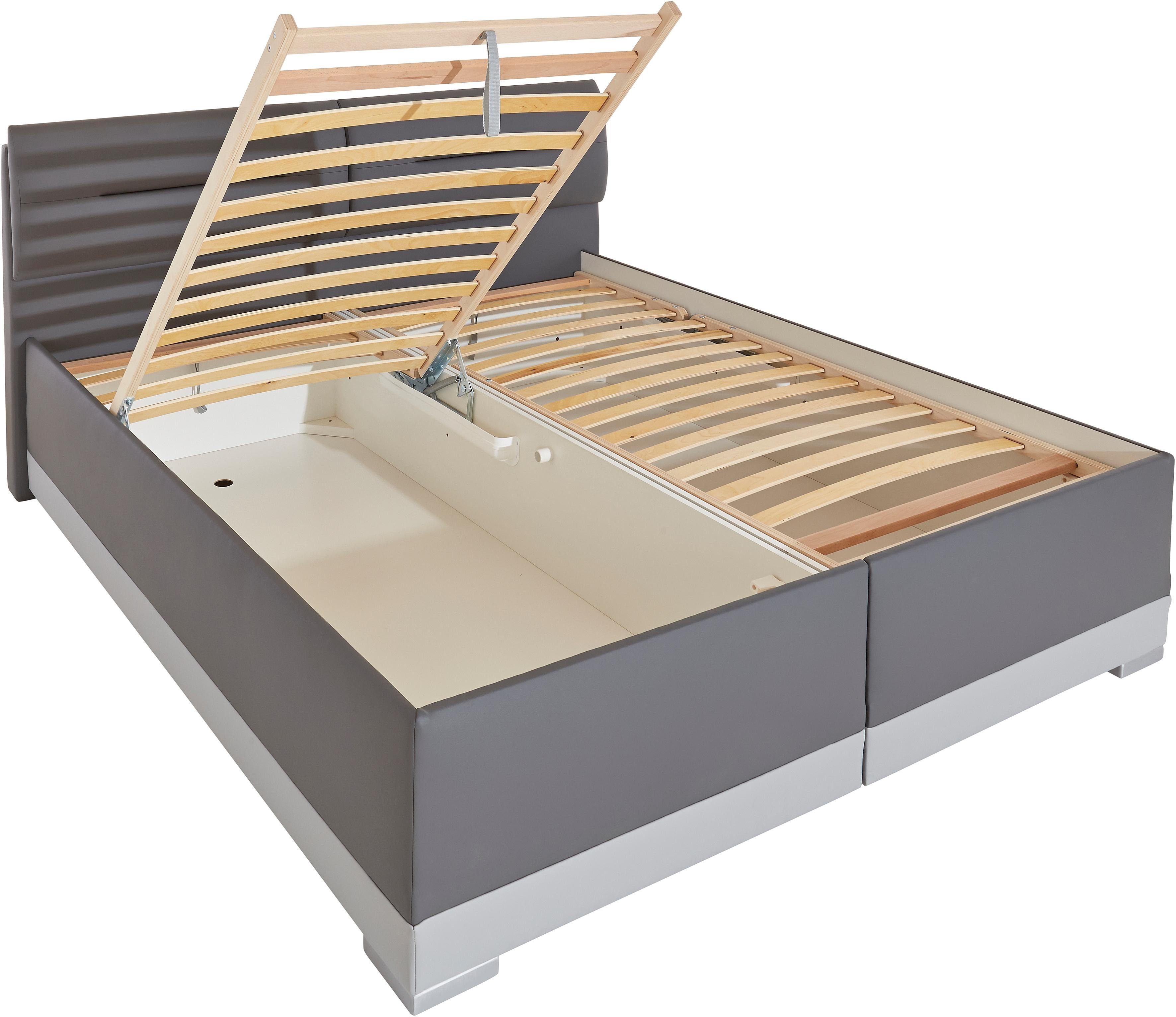 Maintal Gestoffeerd bed met verstelbare hoofdbord-elementen
