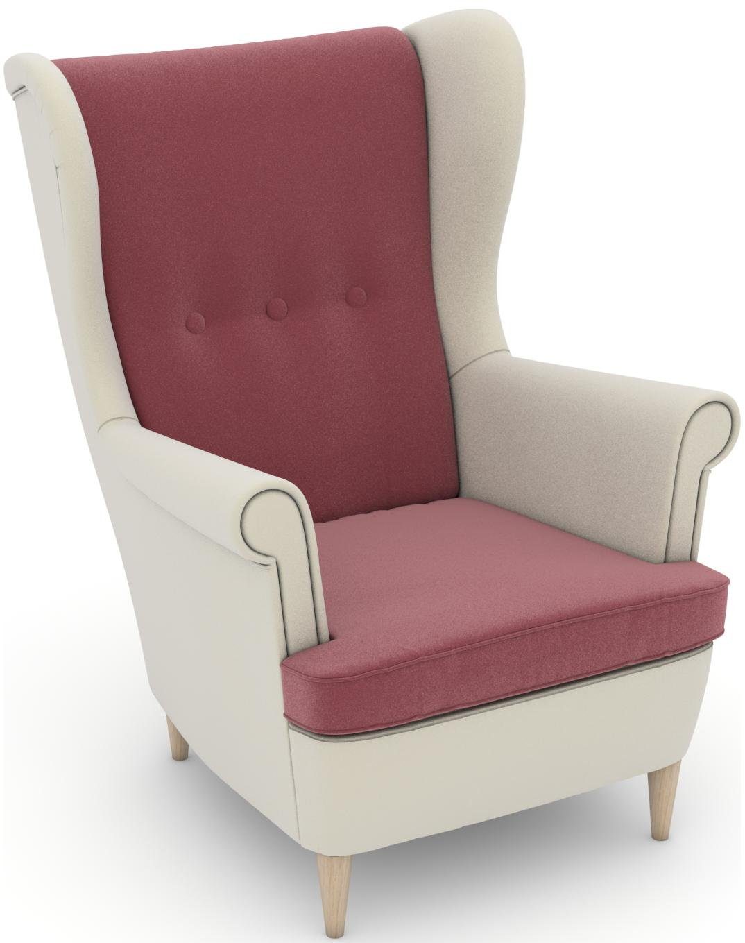 Max Winzer® Oorfauteuil Casimir in winchester-look, om zelf te stylen