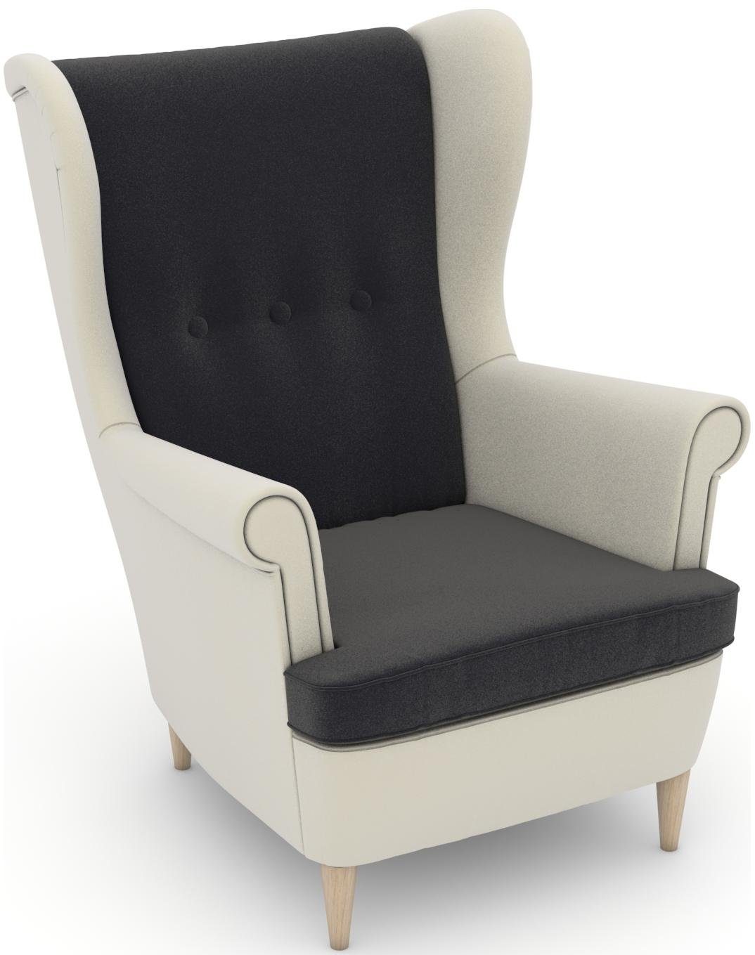 Max Winzer® Oorfauteuil Casimir in winchester-look, om zelf te stylen