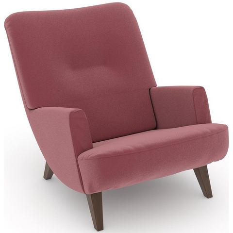 Max Winzer® Loungestoel Build-a-chair Borano in retro-look, om zelf te stylen