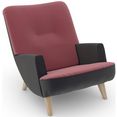 max winzer loungestoel build-a-chair borano in retro-look, om zelf te stylen roze