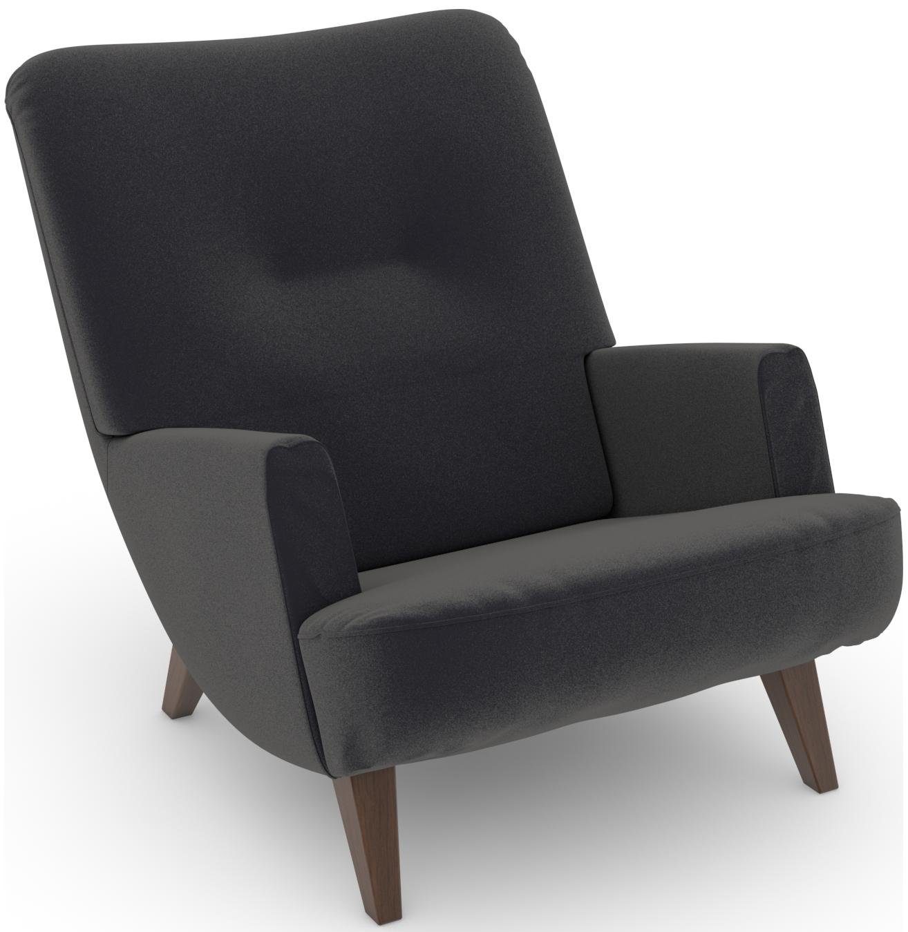 Max Winzer® Loungestoel Build-a-chair Borano in retro-look, om zelf te stylen