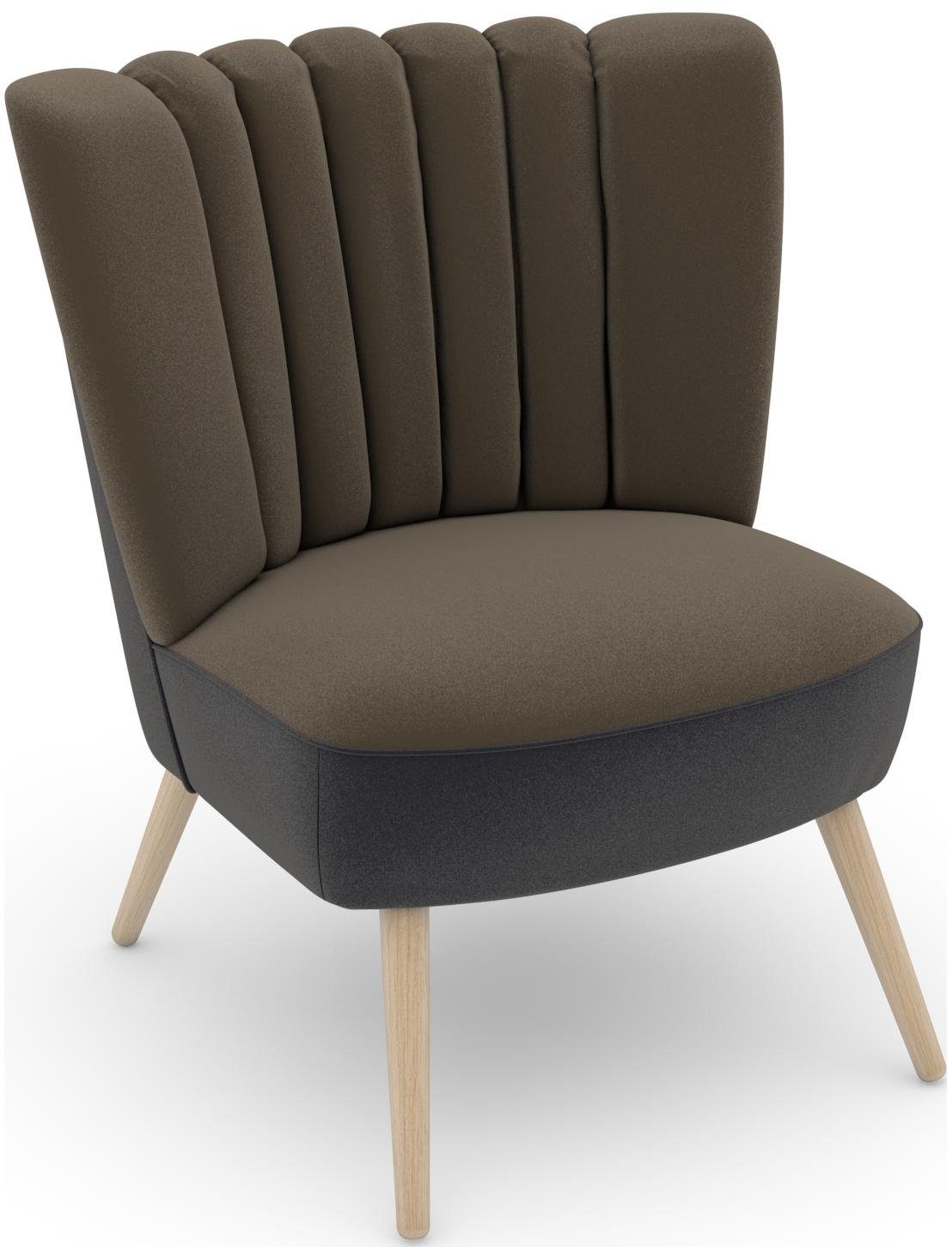 Max Winzer® Fauteuil Aspen - Build-a-chair Aspen in retro-look, om zelf te stylen