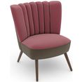 max winzer fauteuil build-a-chair aspen in retro-look, om zelf te stylen roze