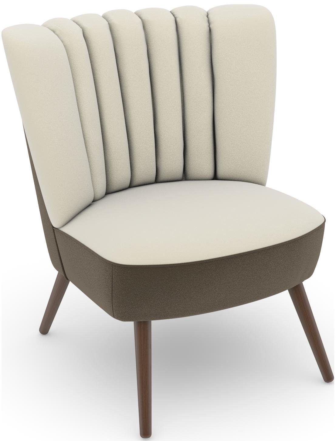 Max Winzer® Fauteuil Build-a-chair Aspen in retro-look, om zelf te stylen