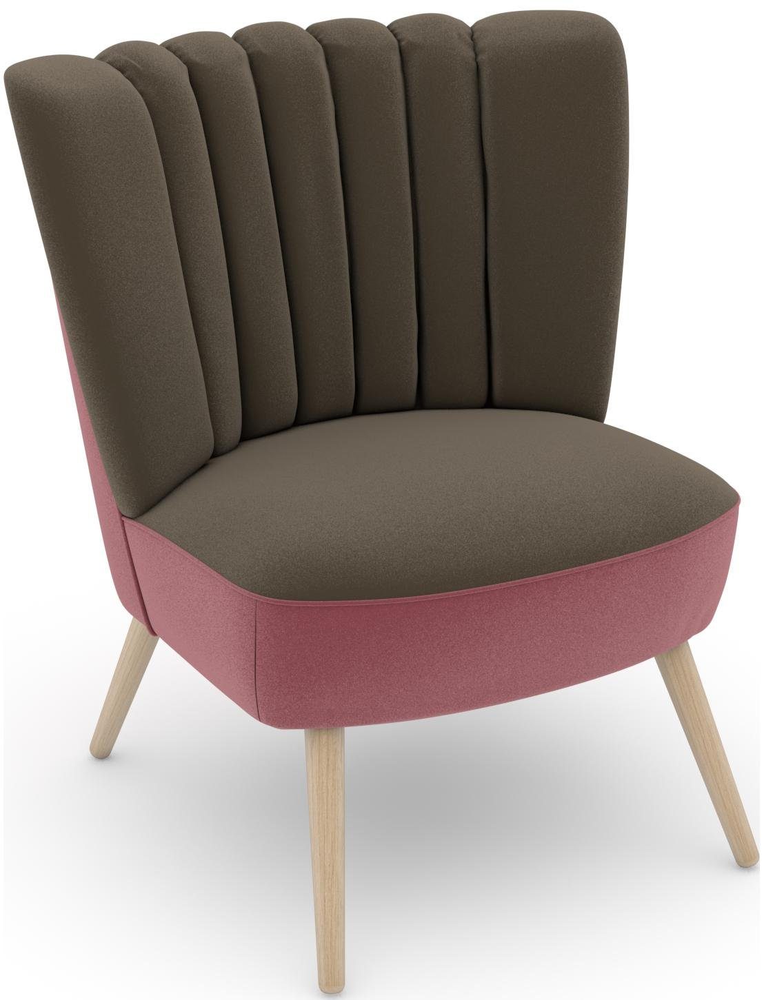 Max Winzer® Fauteuil Aspen Build-a-chair Aspen in retro-look, om zelf te stylen