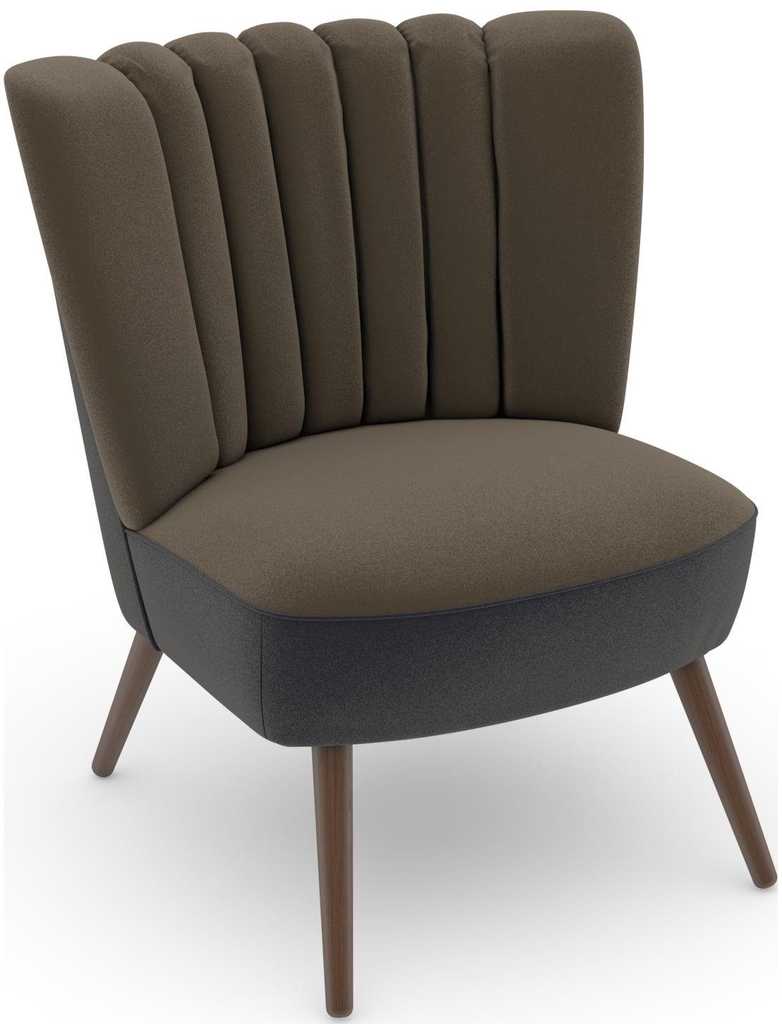 Max Winzer® Fauteuil Build-a-chair Aspen in retro-look, om zelf te stylen